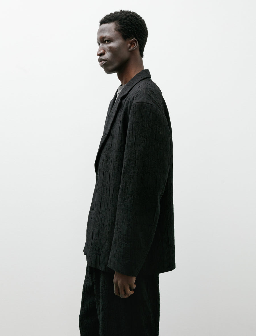 Shrink Jacquard Jacket Black - Image 3