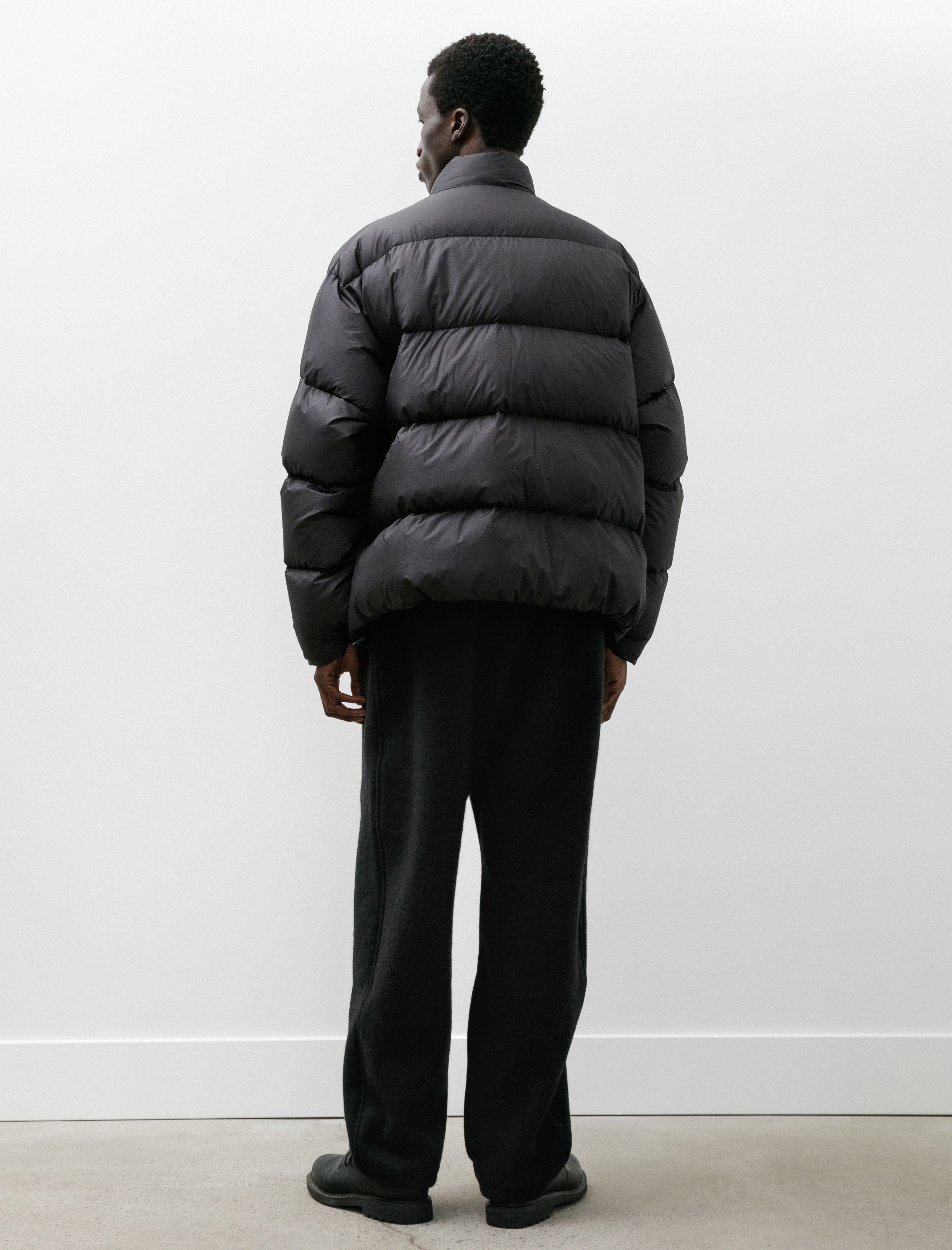 Comoli Wool Felt Pants Charcoal