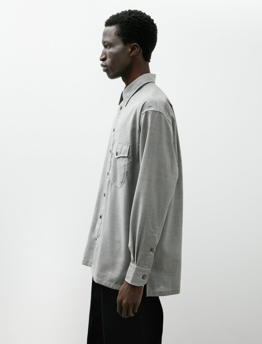 Come Up To The Studio Shirt Black/White Puppy Wool - Image 3