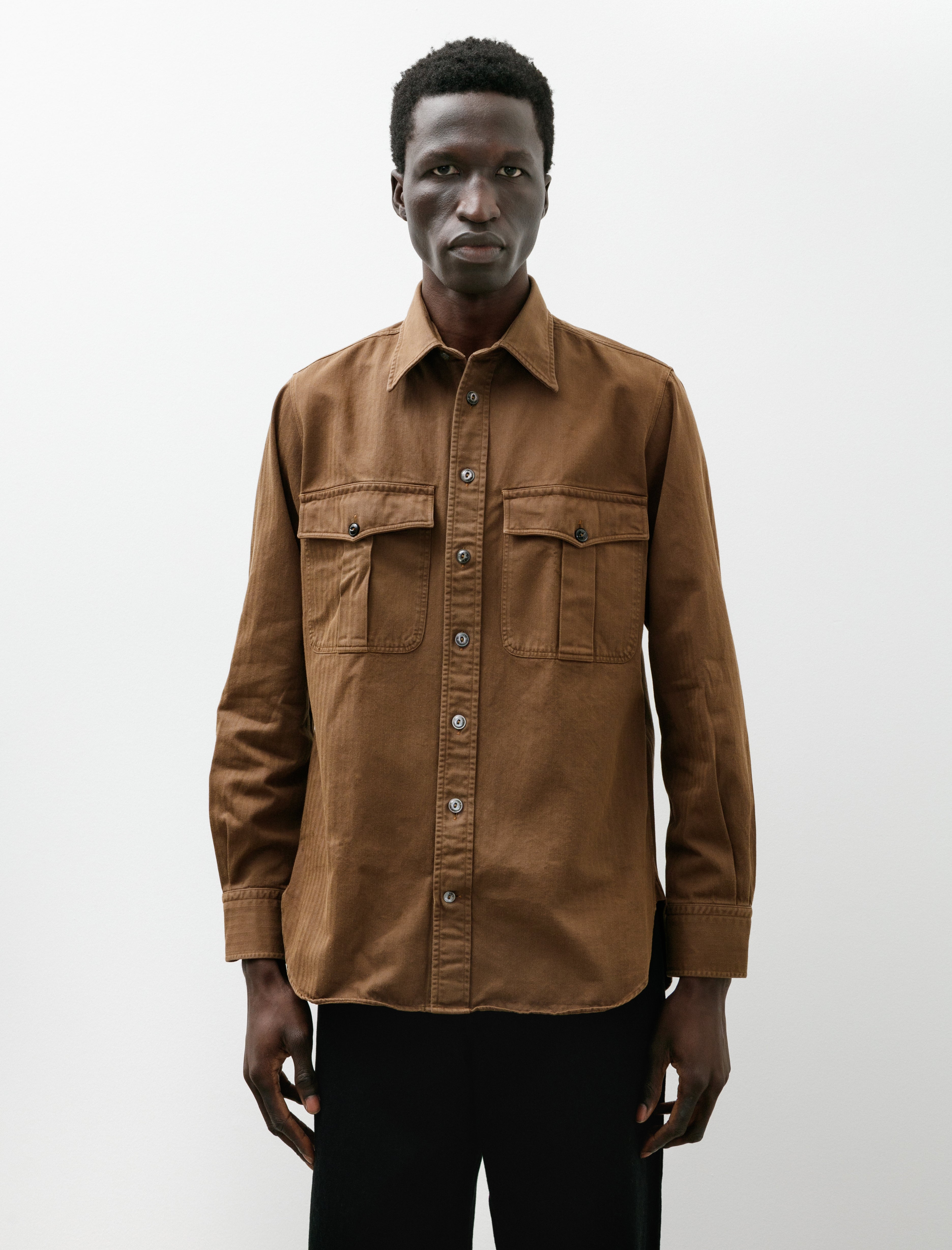 L.E.J 2 Pocket RN Work Shirt Tobacco