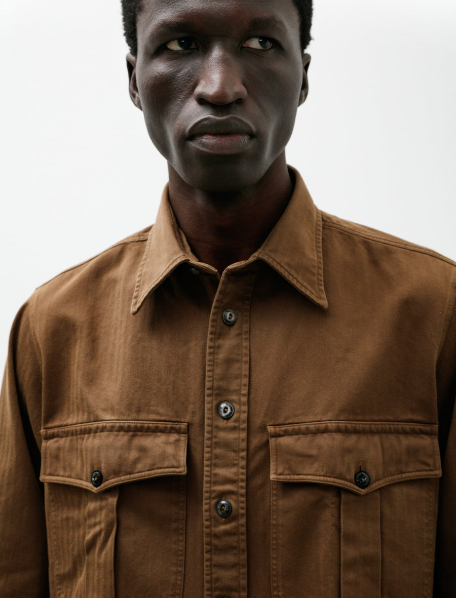 2 Pocket RN Work Shirt Tobacco - Image 4