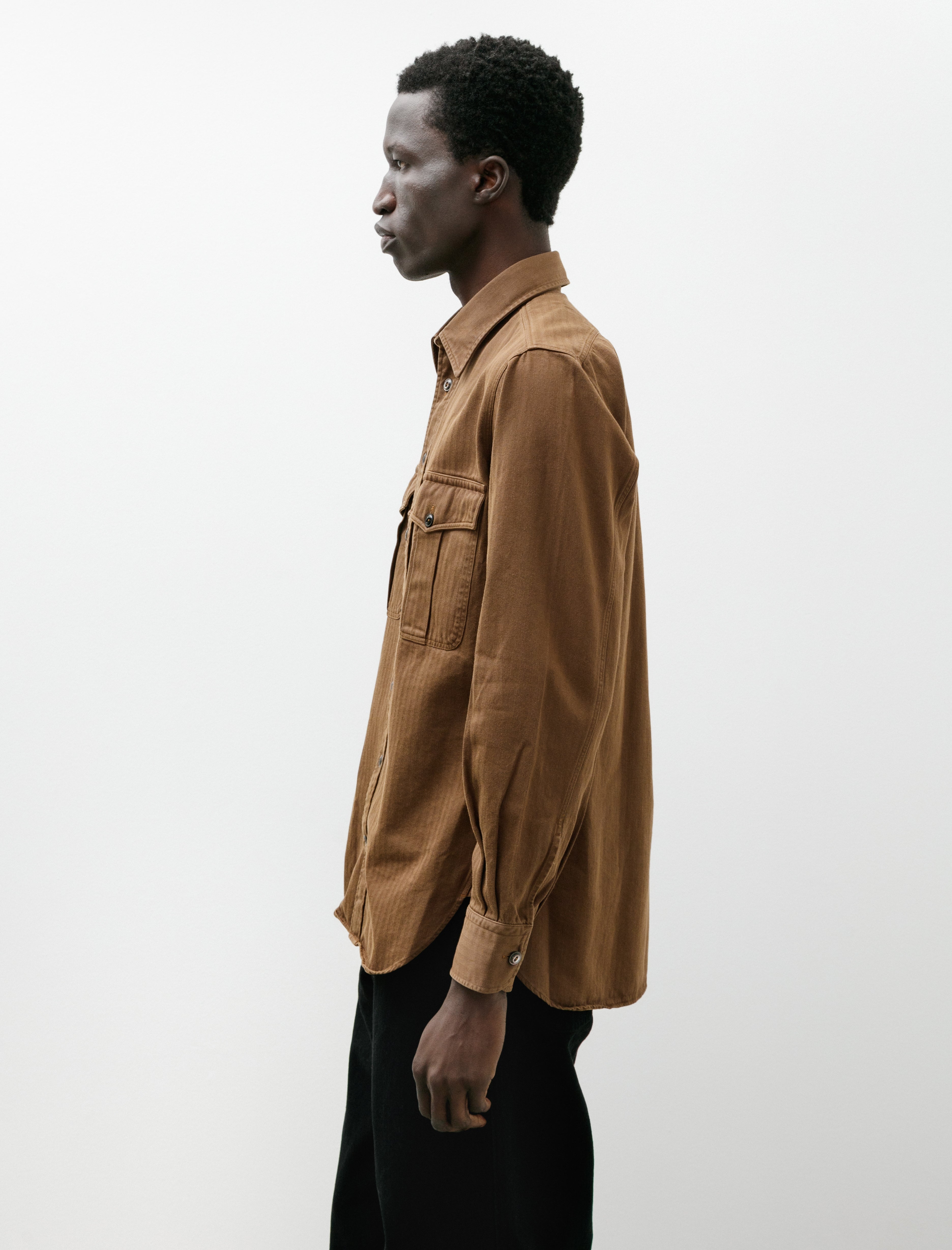 L.E.J 2 Pocket RN Work Shirt Tobacco
