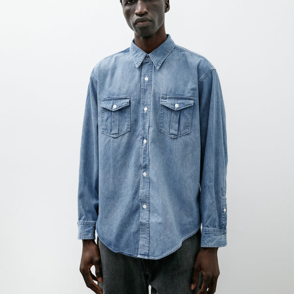 Denim Workaday Shirt Indigo Fade – Neighbour