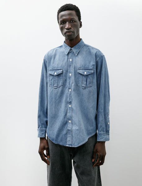Denim Workaday Shirt Indigo Fade – Neighbour