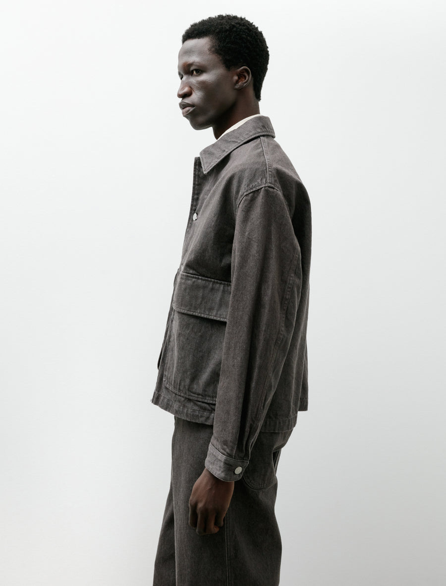 Replica Jacket Brown 13.5oz Rope Dyed Denim - Image 3