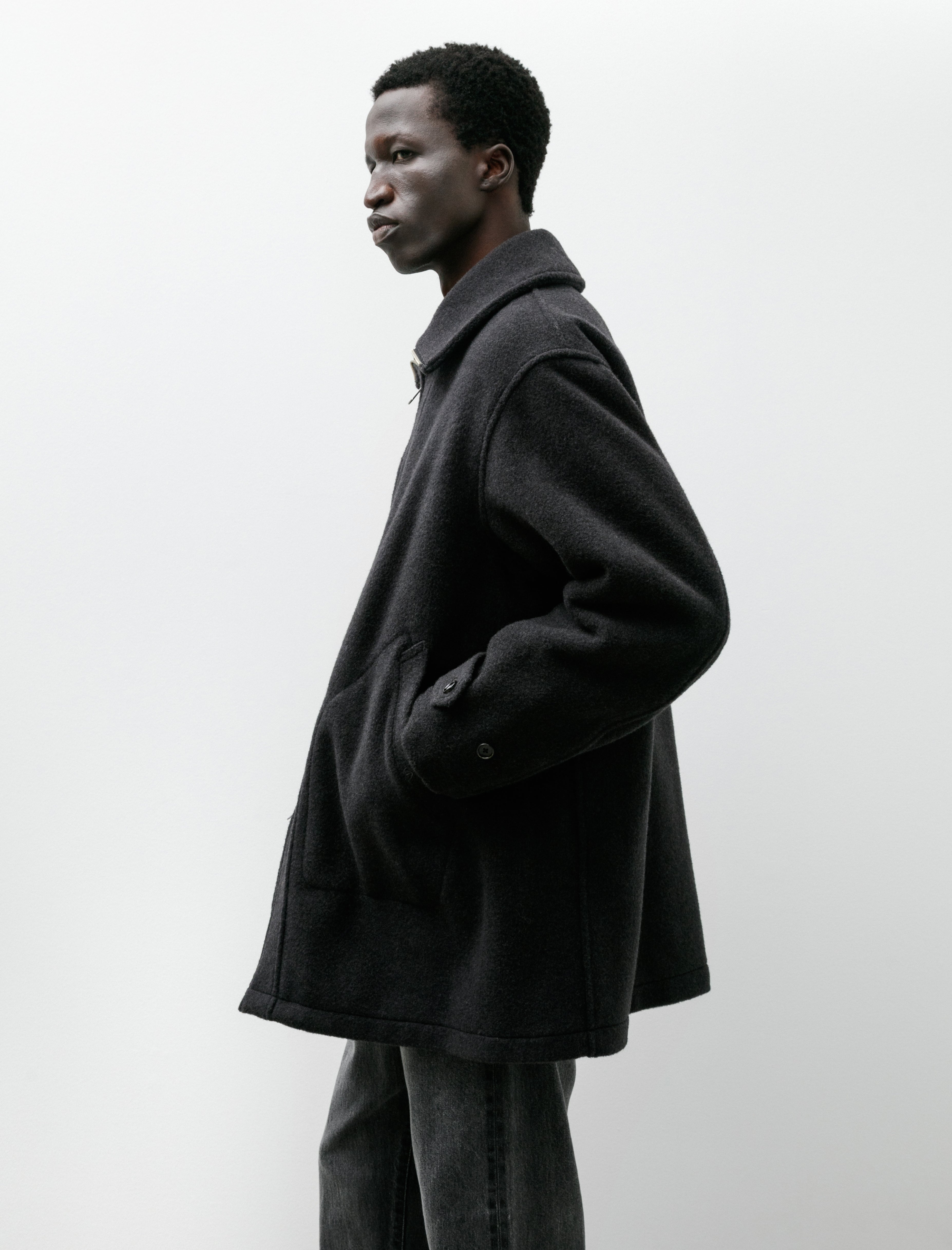 Phigvel Hunting Over Coat Charcoal