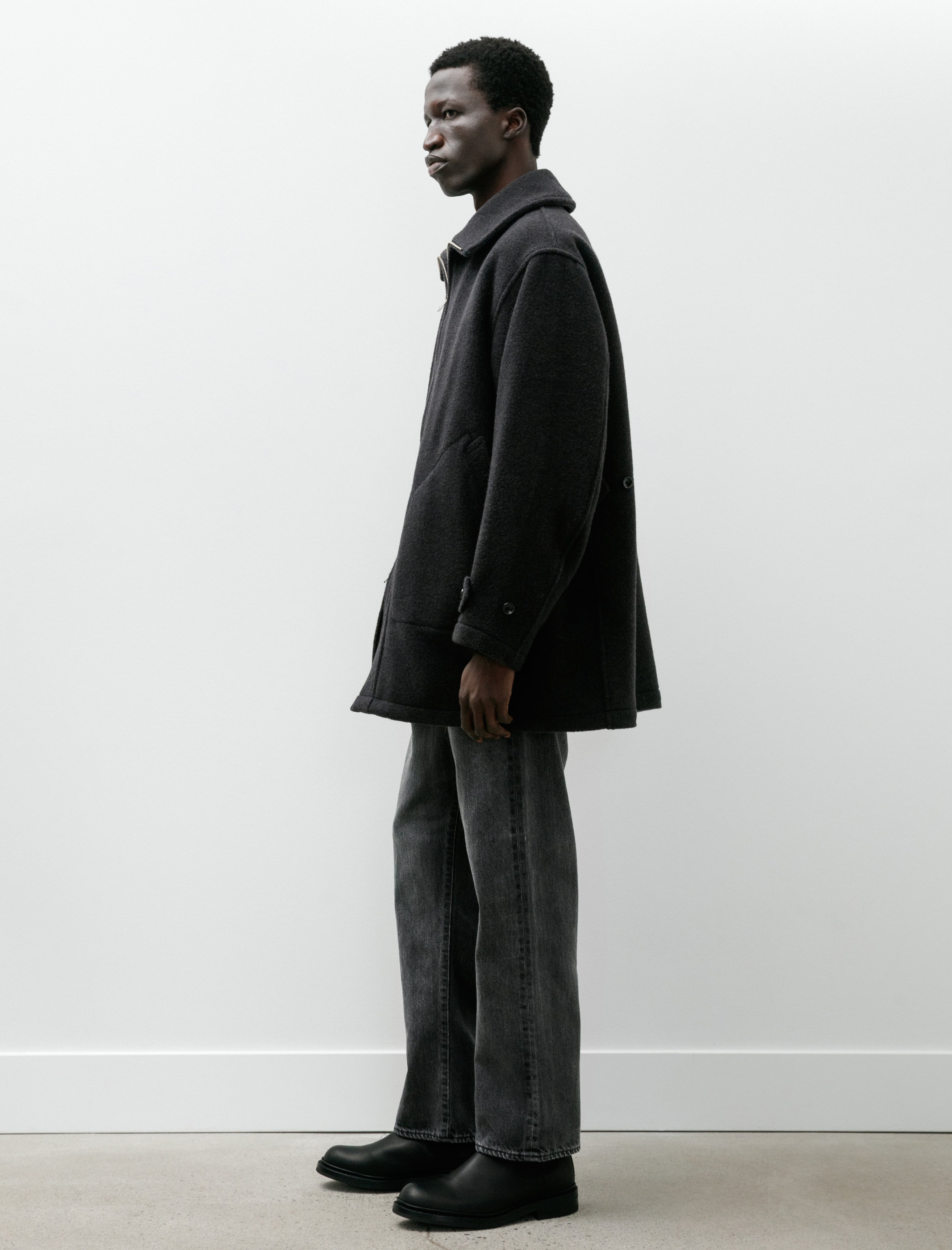 Phigvel Hunting Over Coat Charcoal