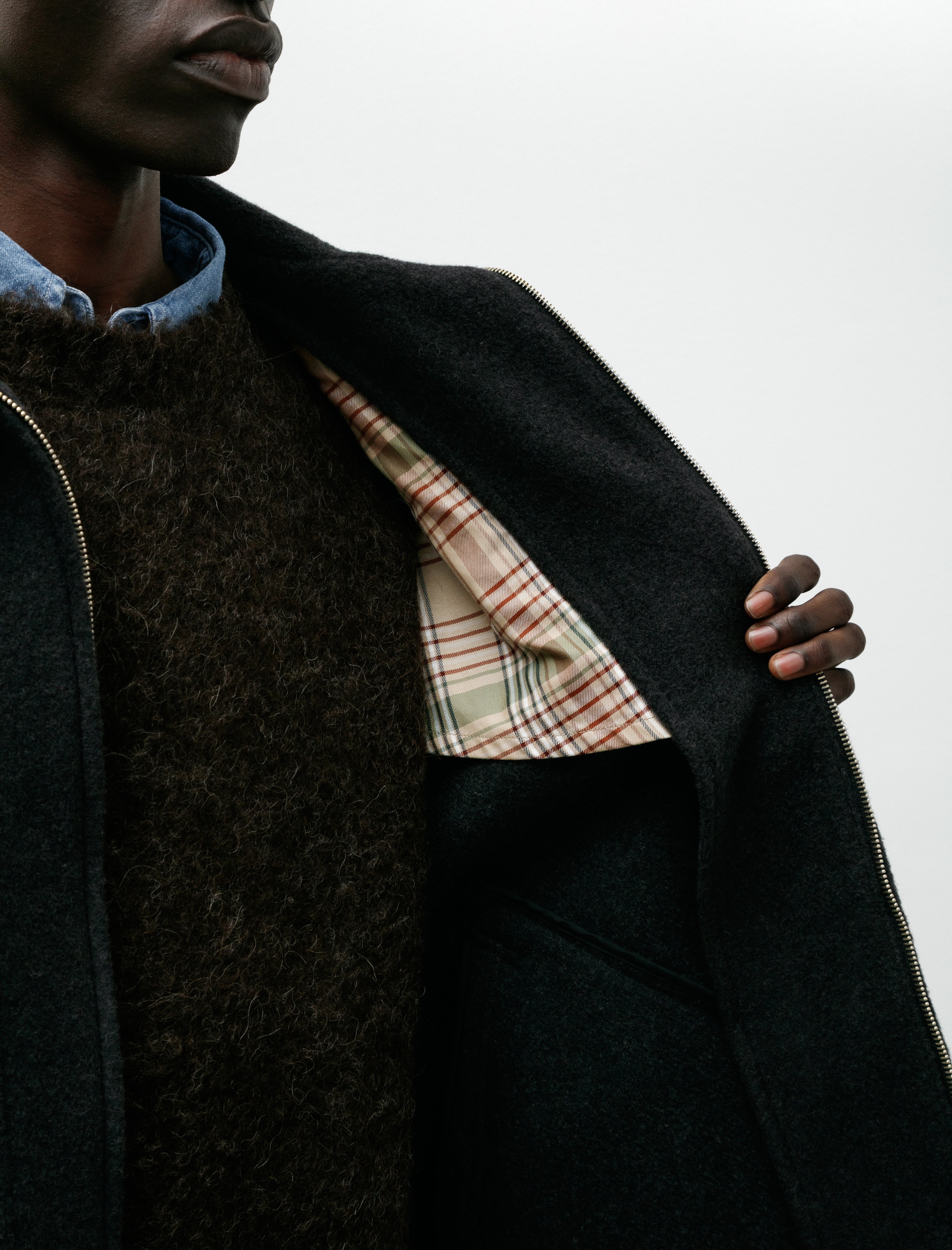 Phigvel Hunting Over Coat Charcoal