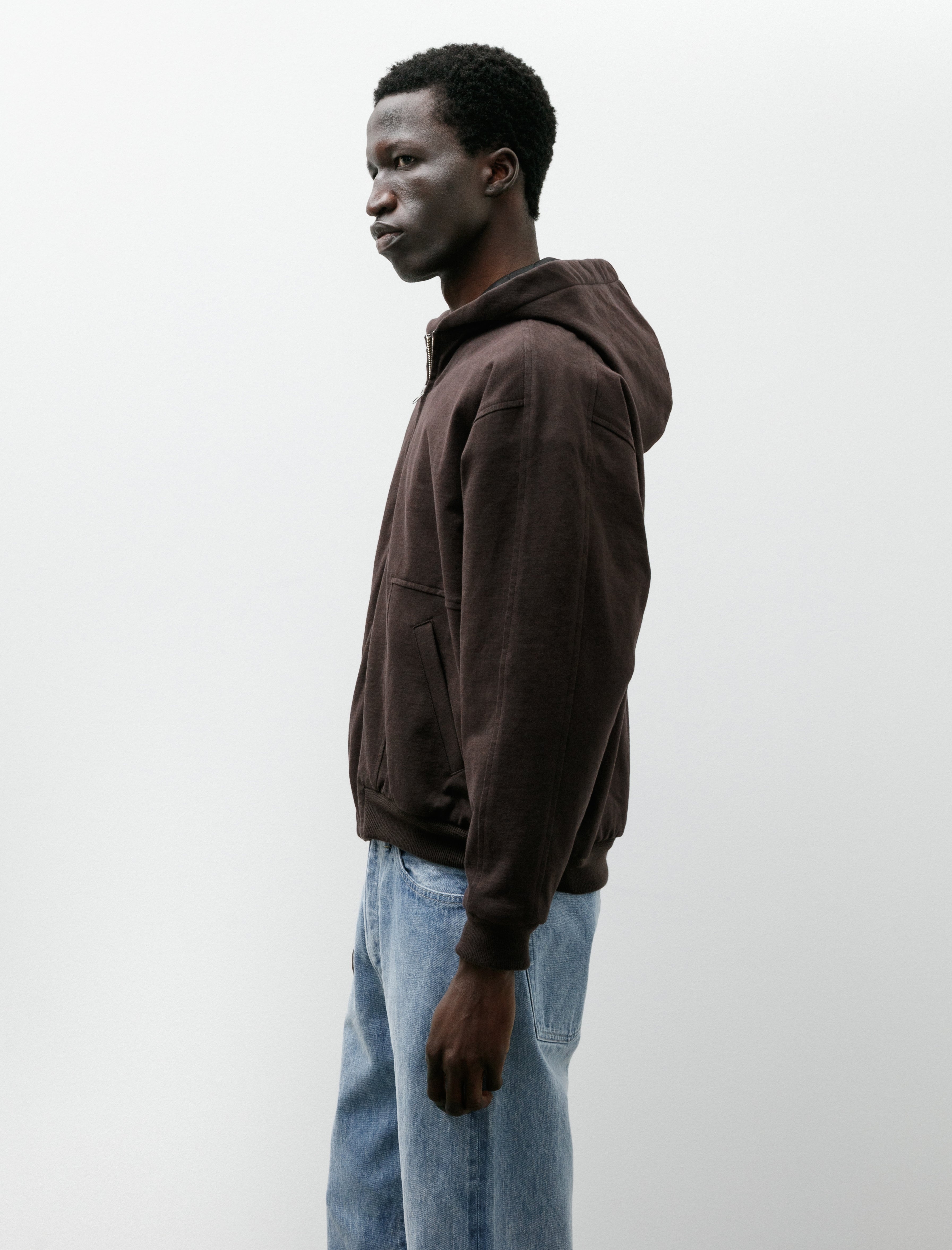 Lady White Co. Hooded Barrington Jacket Black Mushroom