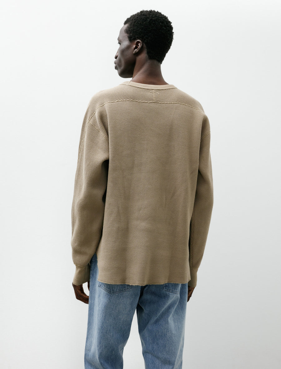 Heavy Waffle Top Taupe Beige - Image 2