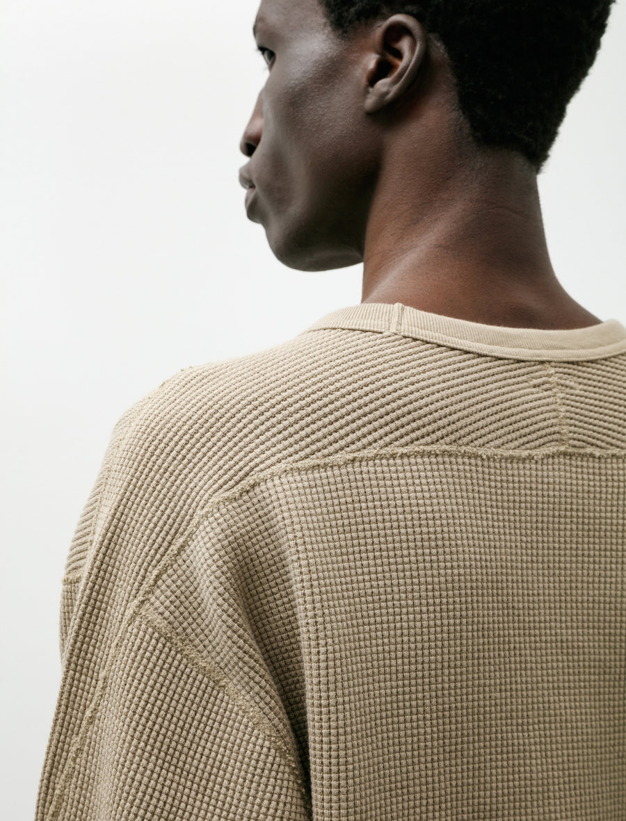 Heavy Waffle Top Taupe Beige - Image 4