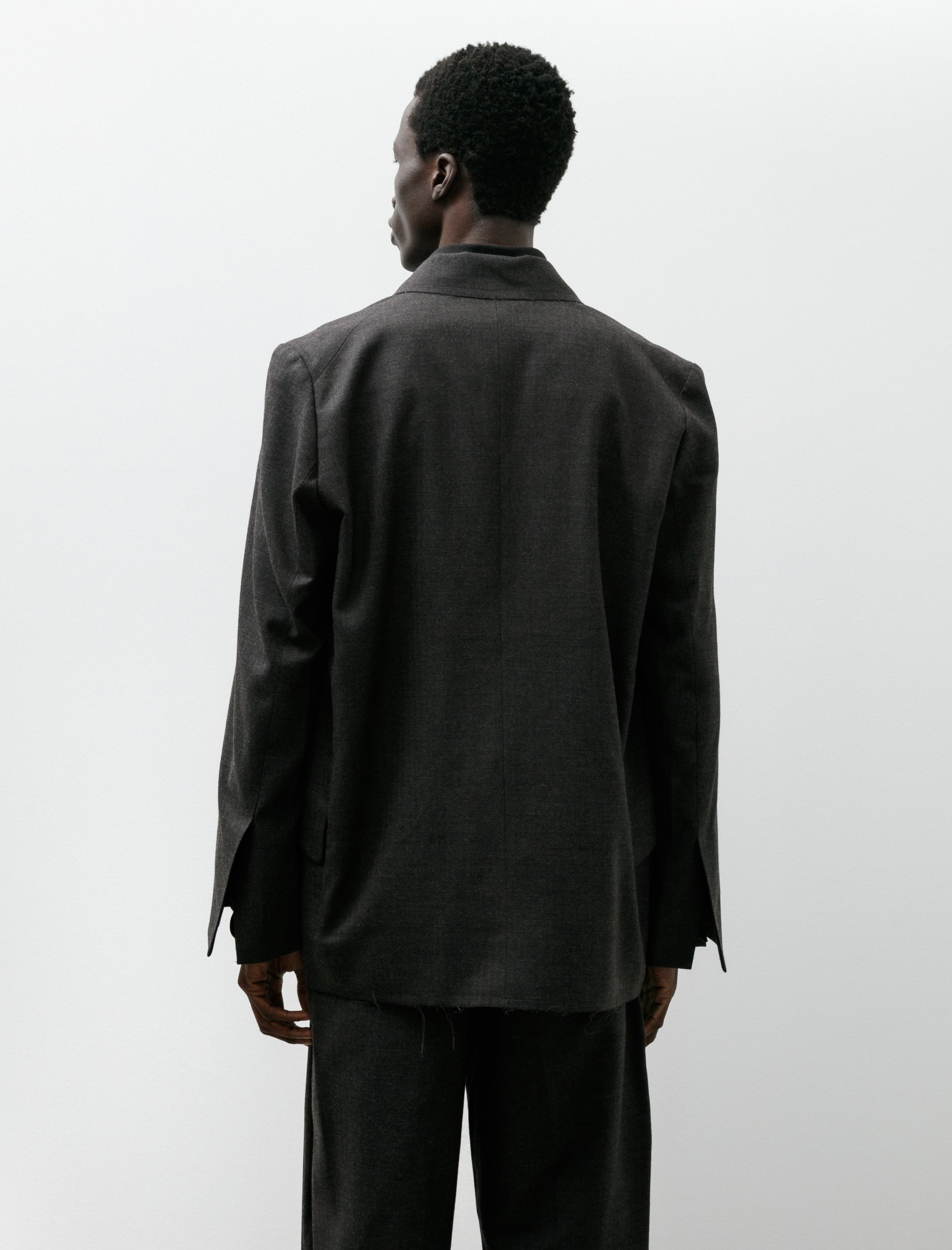 Lea Boberg LB-2P-RNL-SB Blazer Herringbone Wool Brown