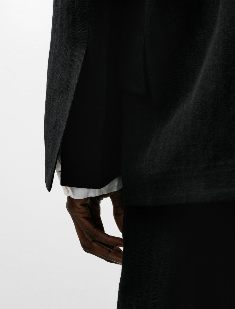 LB-7G NL Blazer Herringbone Black - Image 5