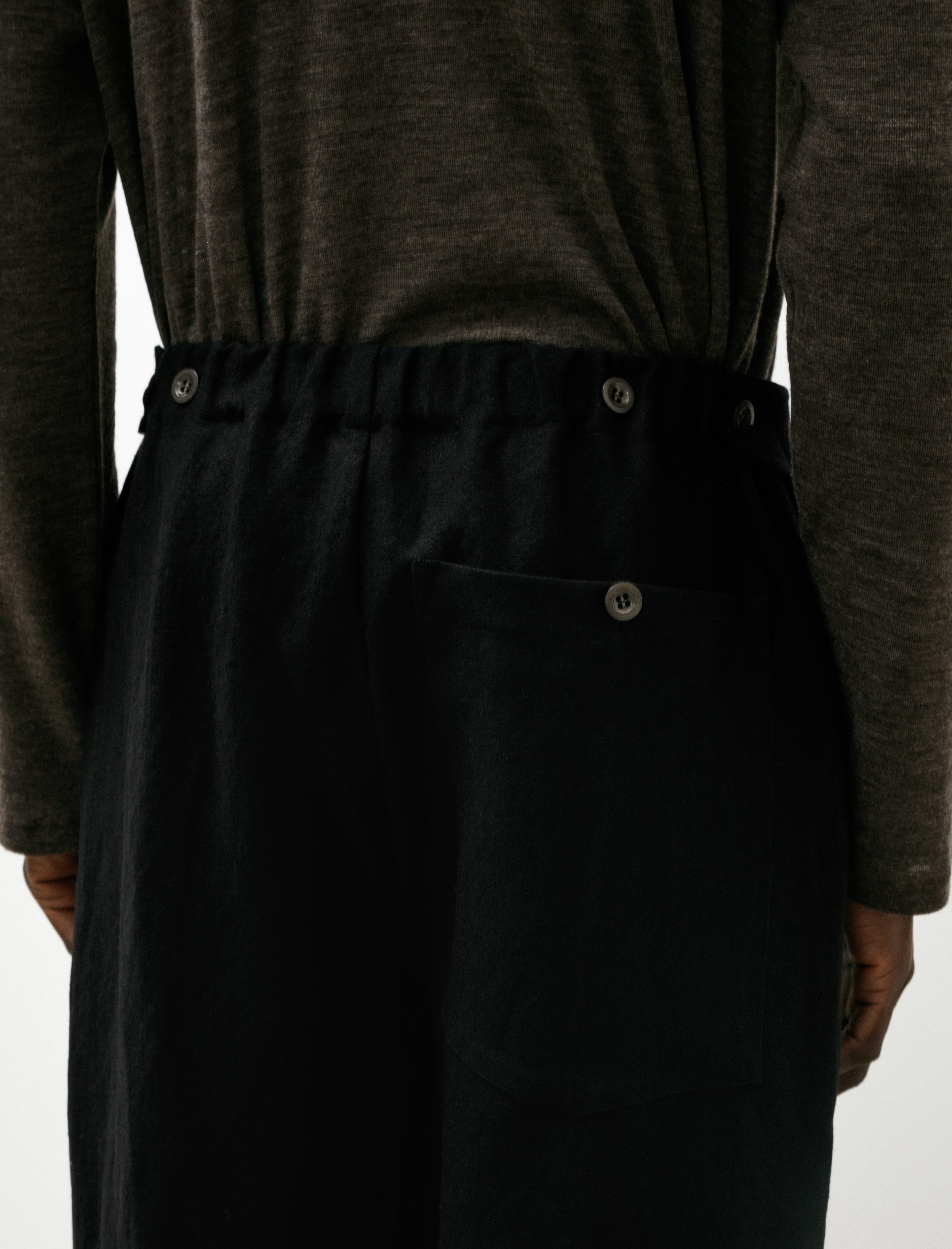Sono Tatum Trousers Linen Wool Black
