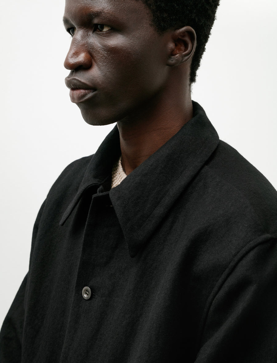 Shaka Shirt Linen Wool Black - Image 5