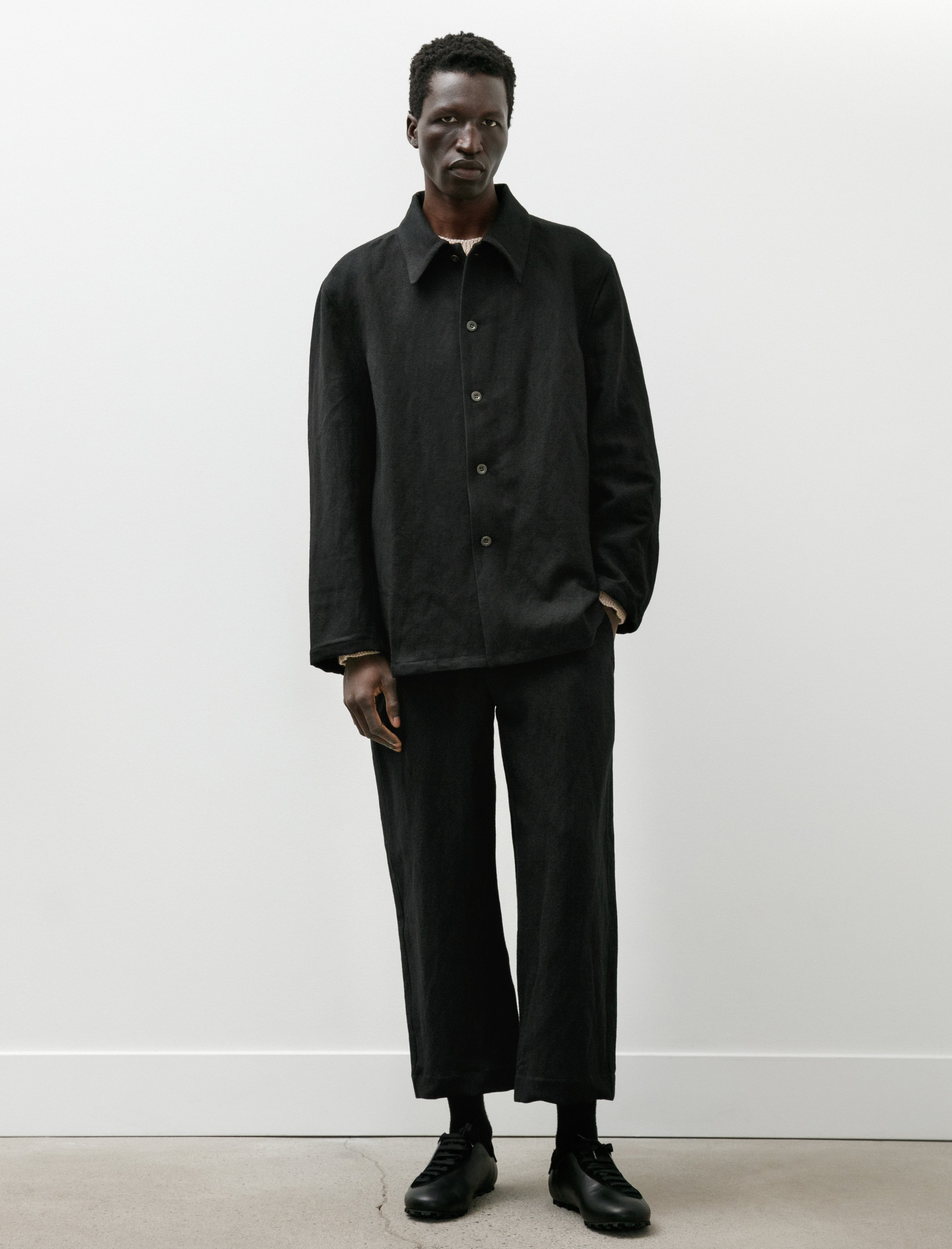 Sono Tatum Trousers Linen Wool Black