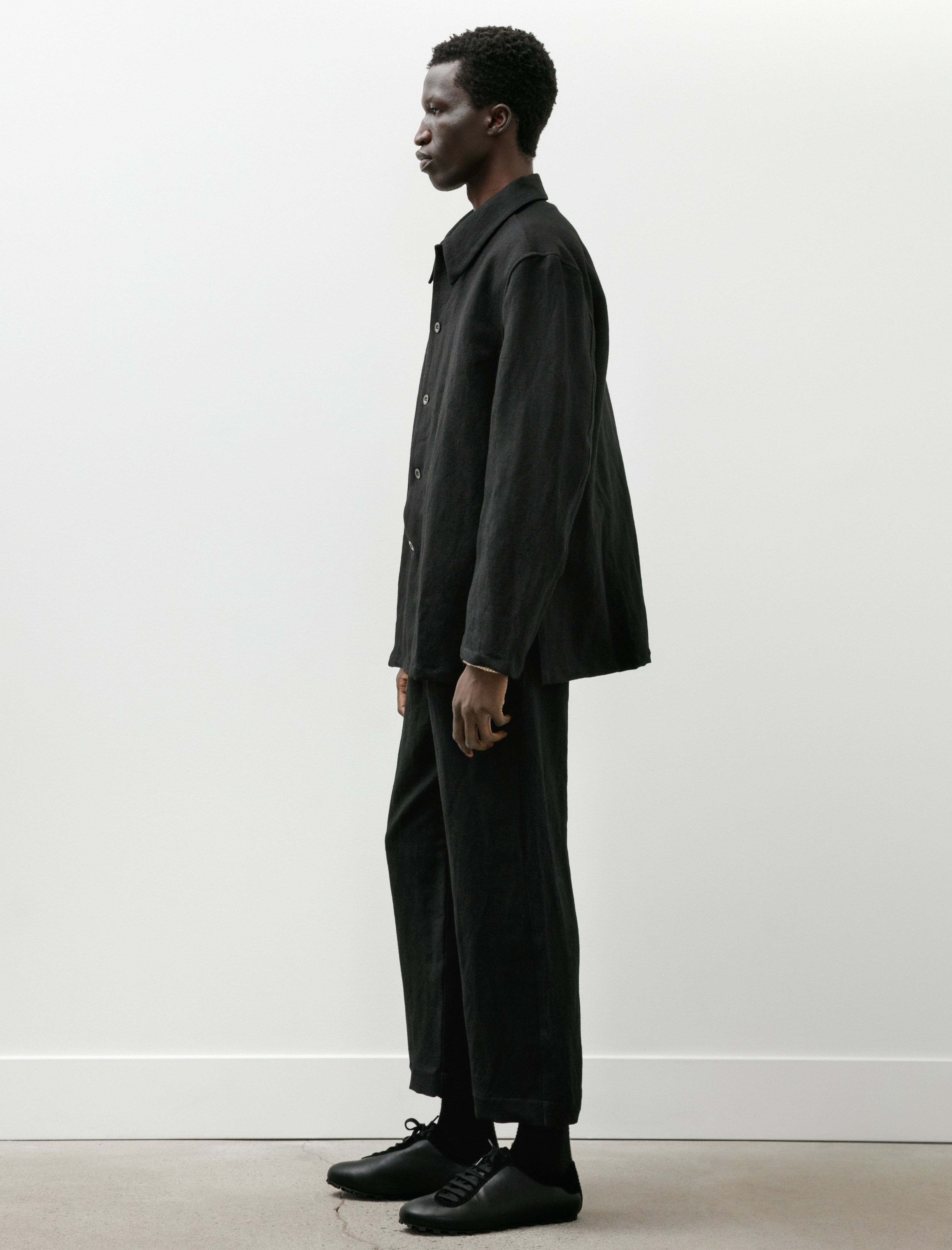 Sono Tatum Trousers Linen Wool Black