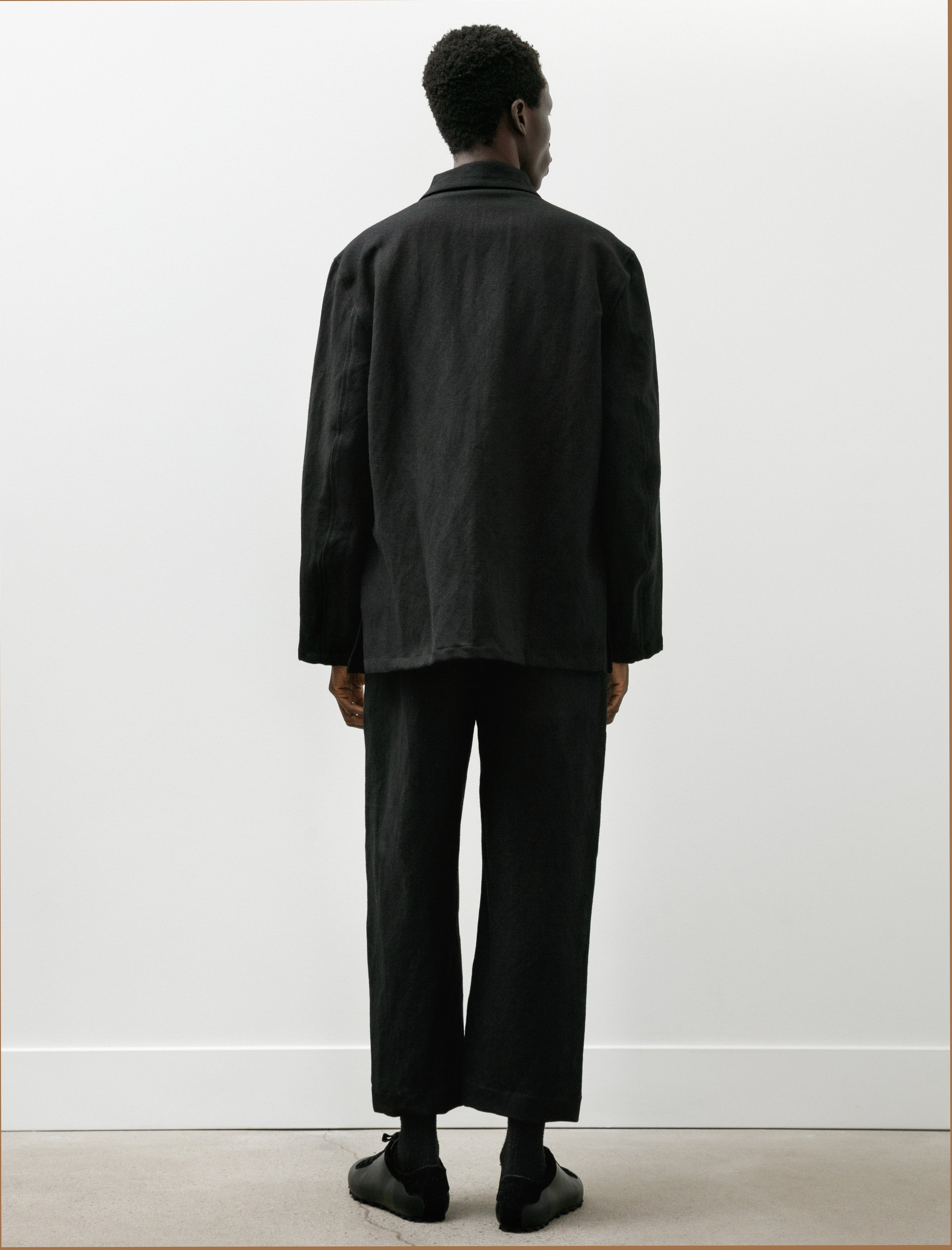 Sono Tatum Trousers Linen Wool Black