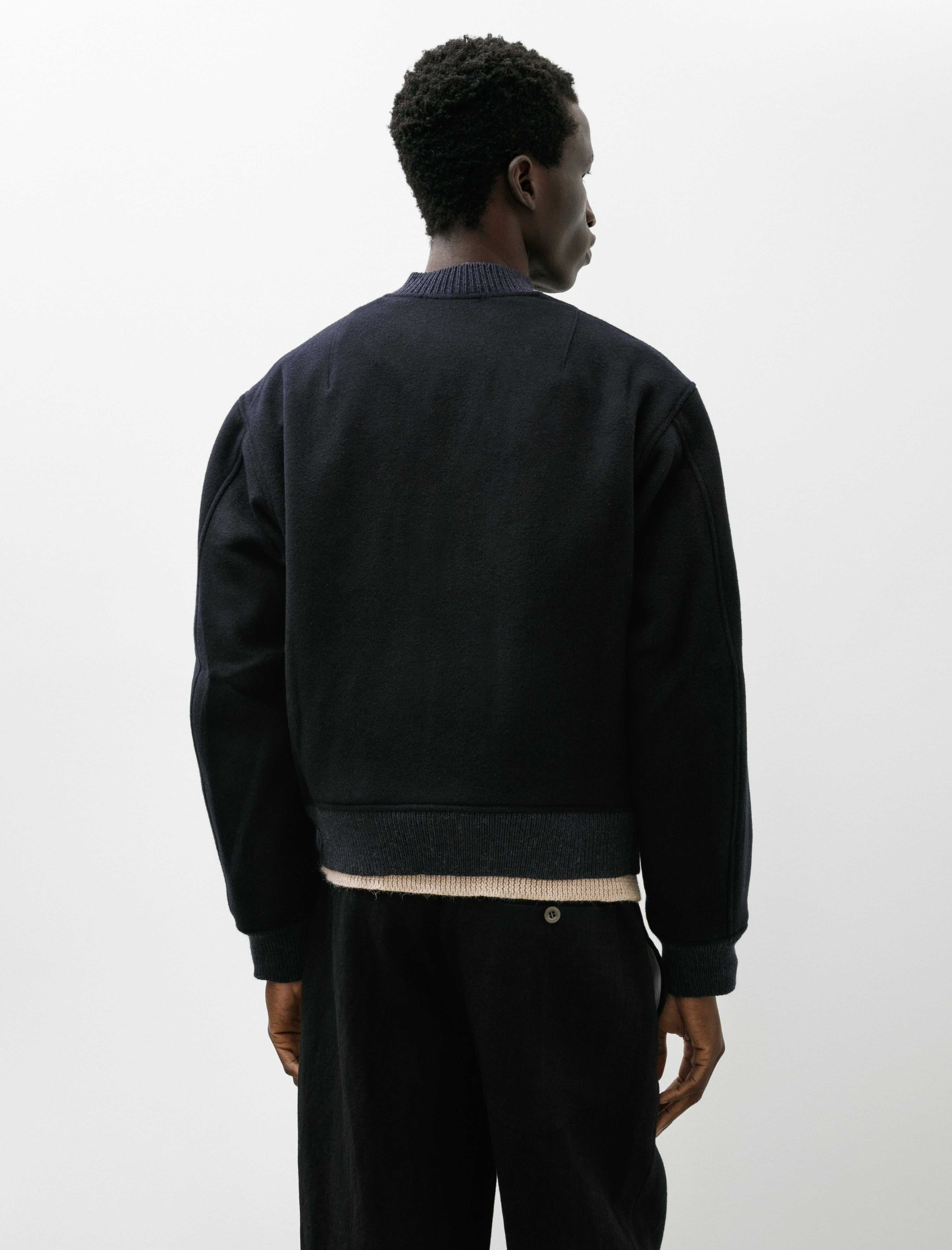 Sono Bo Bomber Recycled Wool Navy