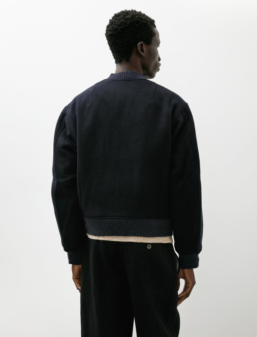 Bo Bomber Recycled Wool Navy - Image 2
