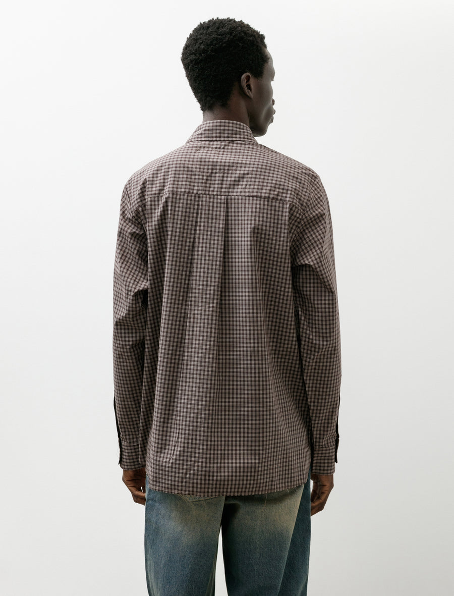 Normal Shirt Brown Check - Image 2