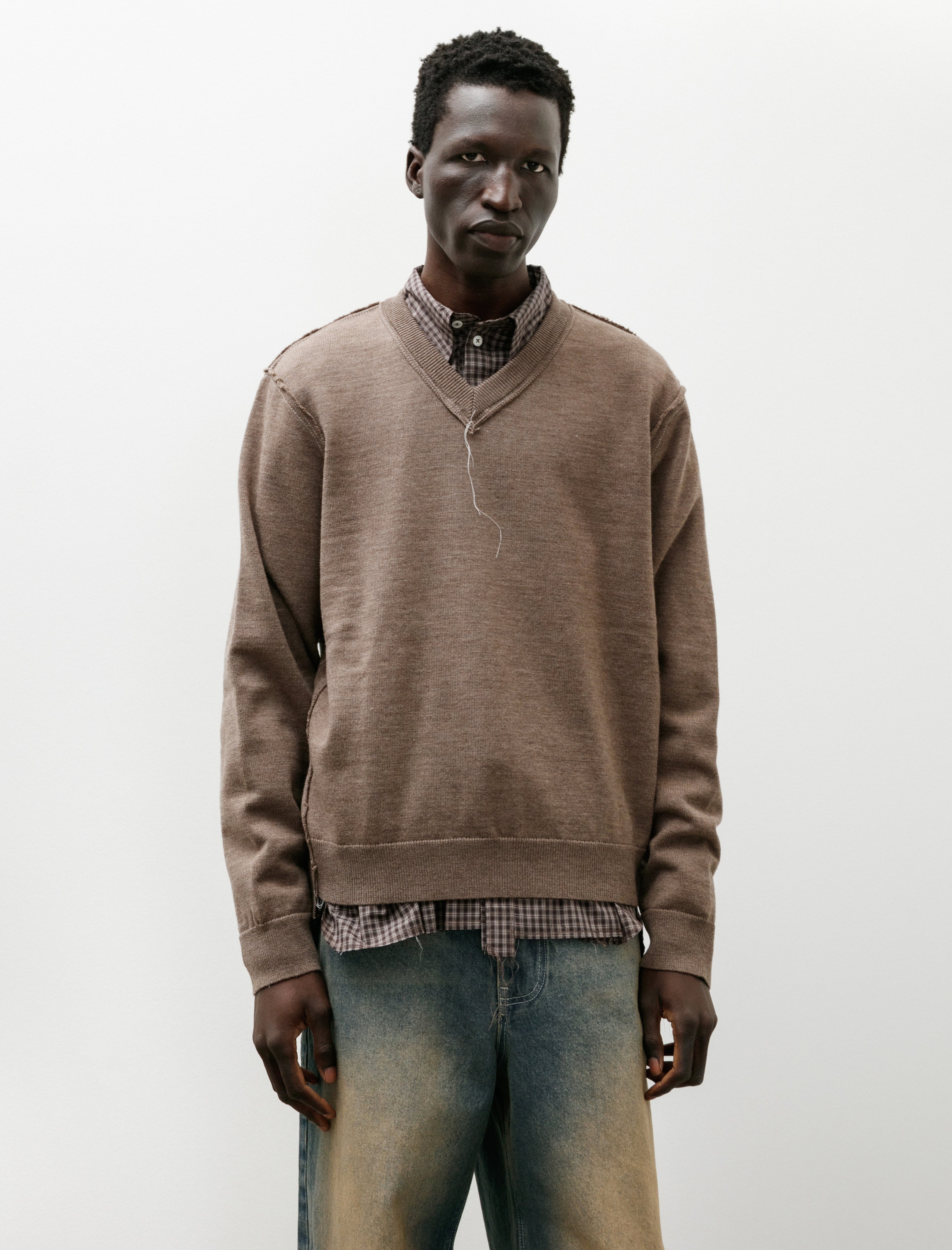 Camiel Fortgens Frankenstein Merino Wool Sweater Light Brown