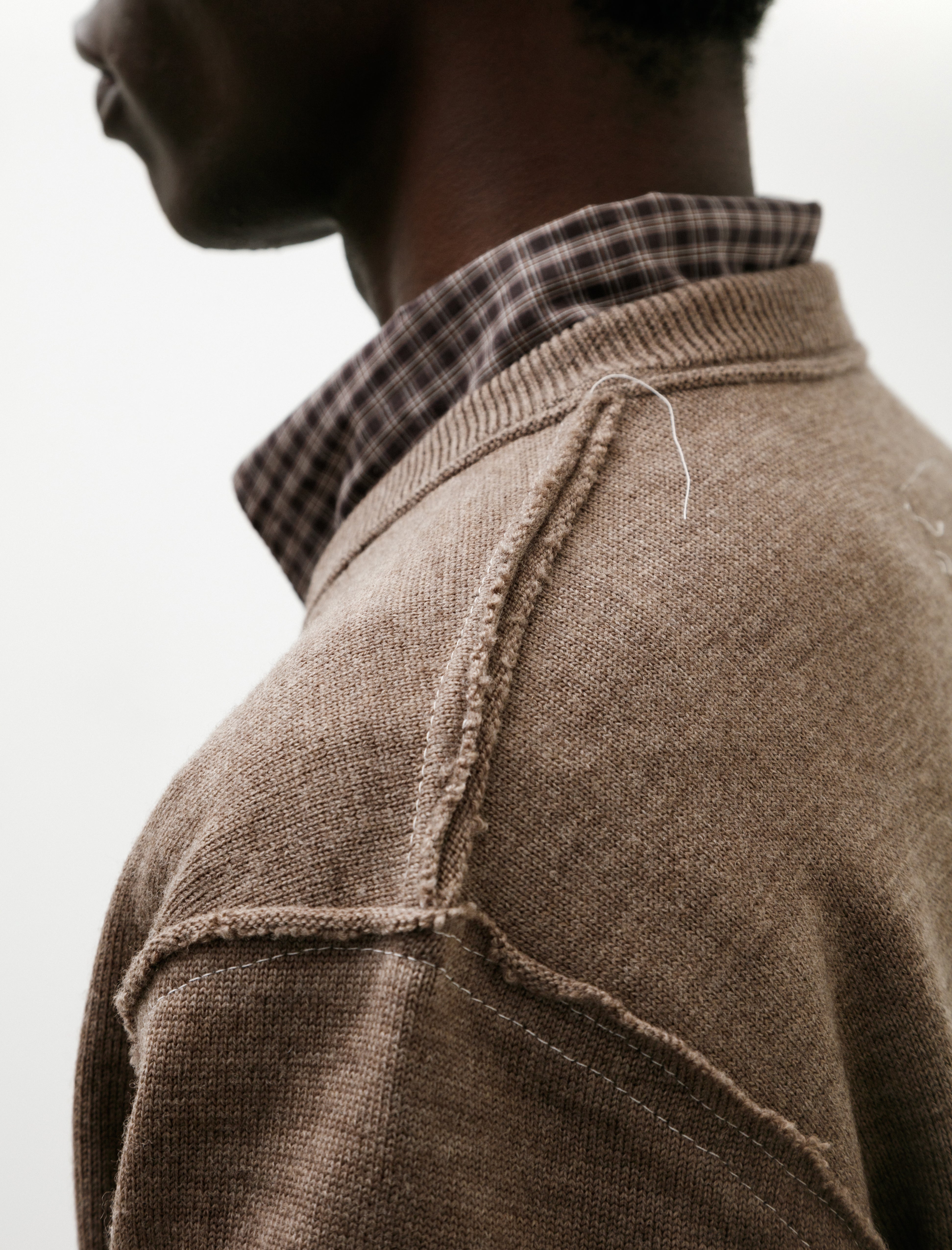 Camiel Fortgens Frankenstein Merino Wool Sweater Light Brown