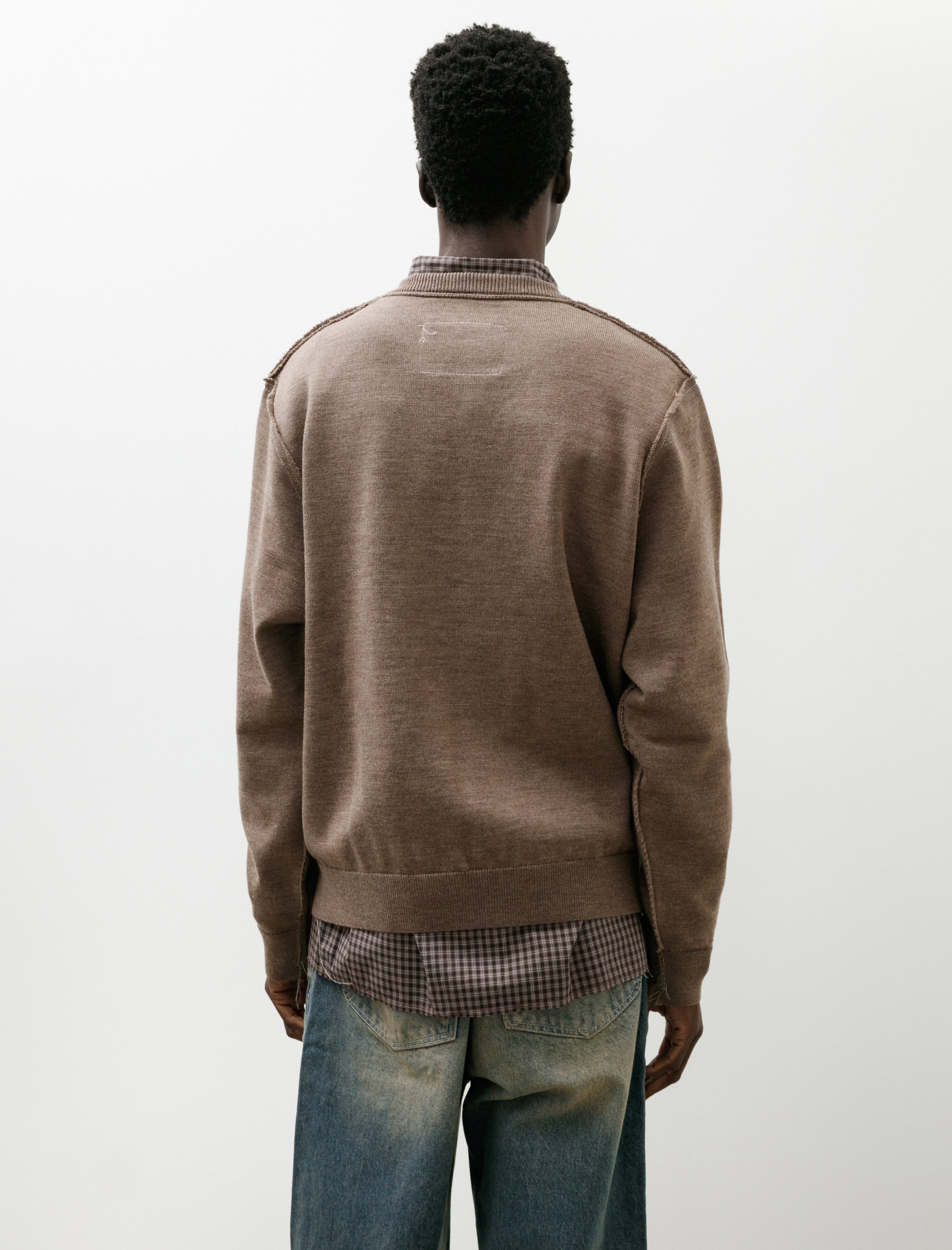 Camiel Fortgens Frankenstein Merino Wool Sweater Light Brown