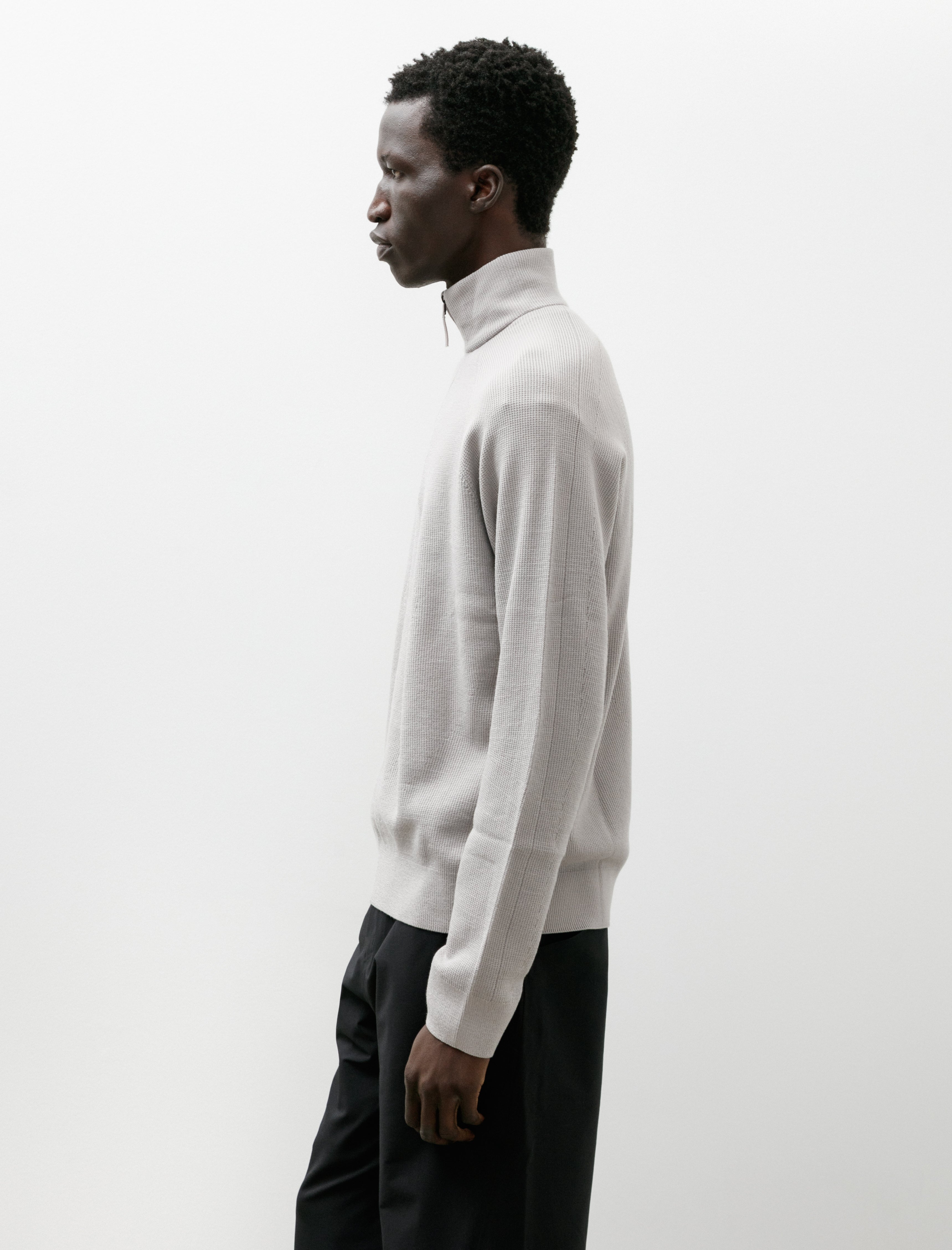 Veilance Conic Wool Half Zip Silkstone