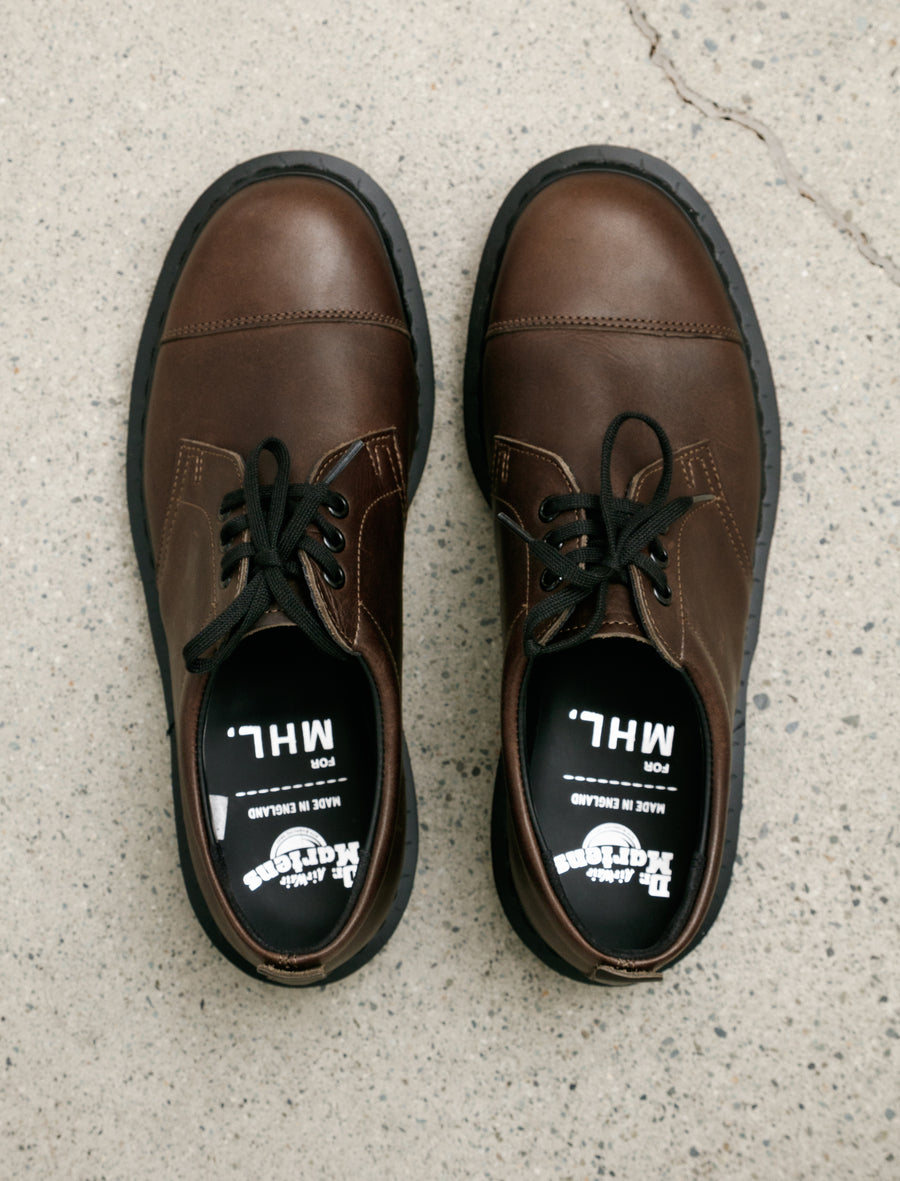 Dr. Martens 1461 Shoe Dark Brown Grained Oiled - Image 2