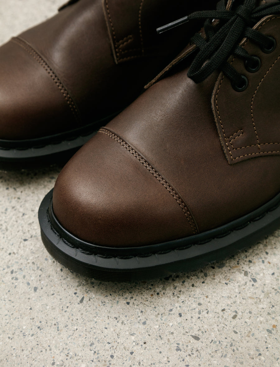 Dr. Martens 1461 Shoe Dark Brown Grained Oiled - Image 4