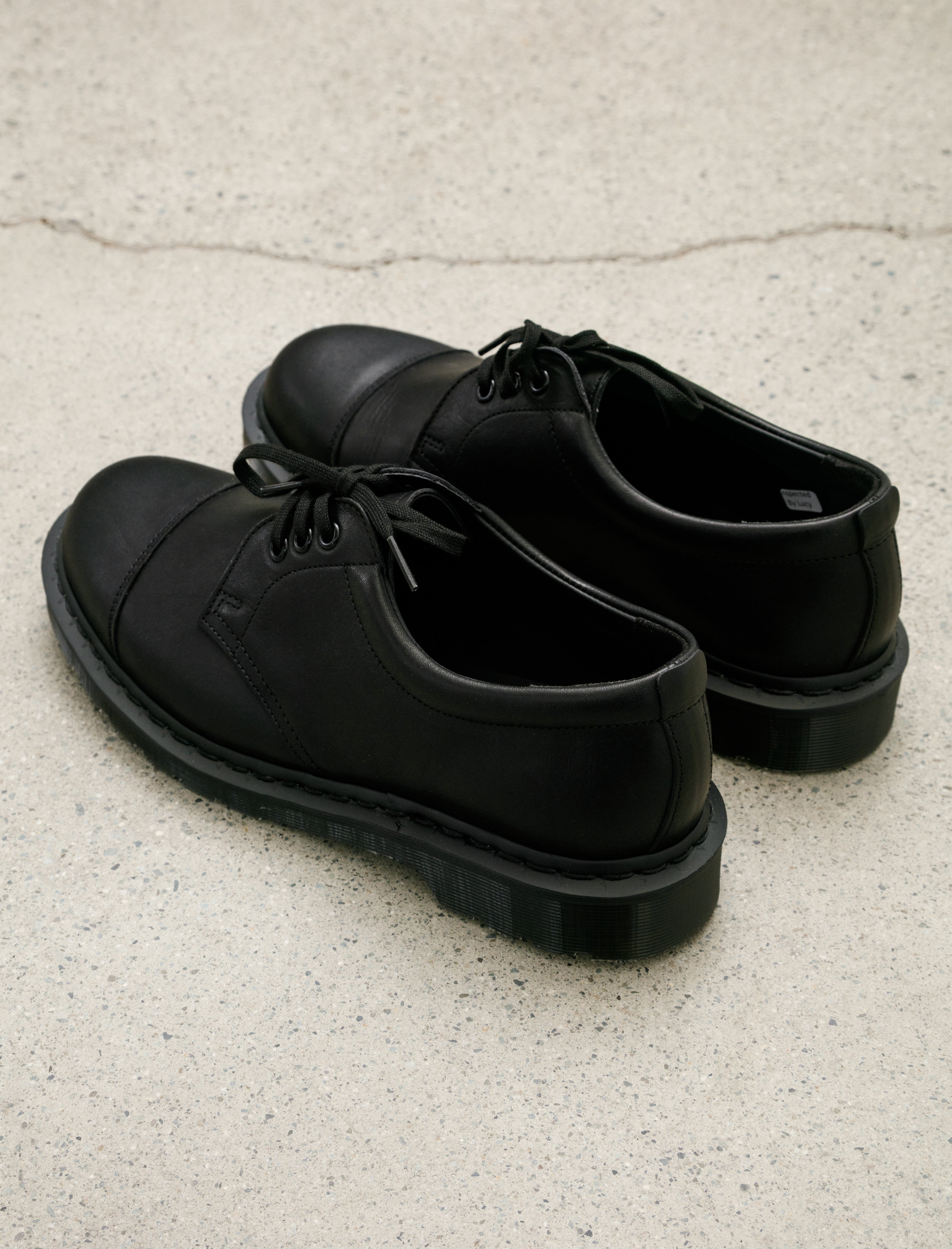 MHL x Dr. Martens 1461 Shoe Black Grained Oiled