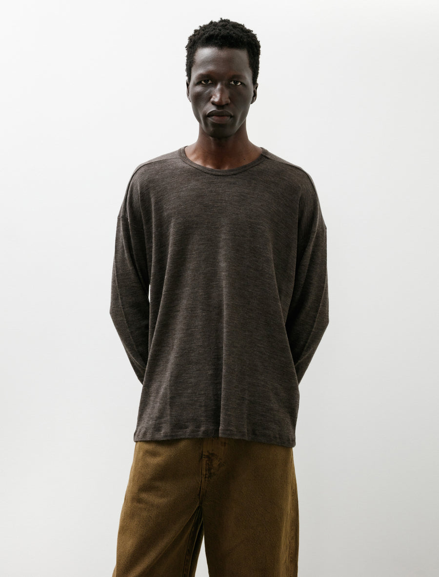 Luno Longsleeve Organic Wool Charcoal - Image 1