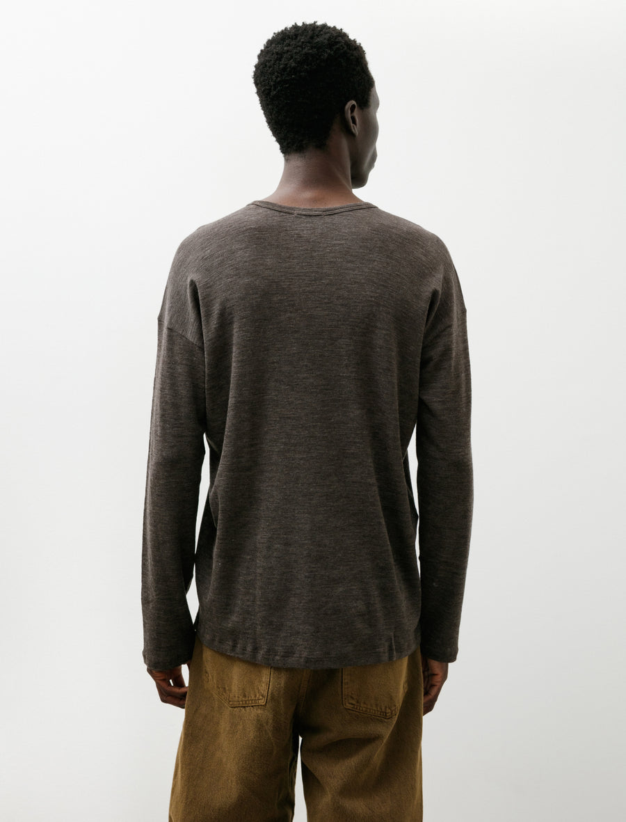 Luno Longsleeve Organic Wool Charcoal - Image 2
