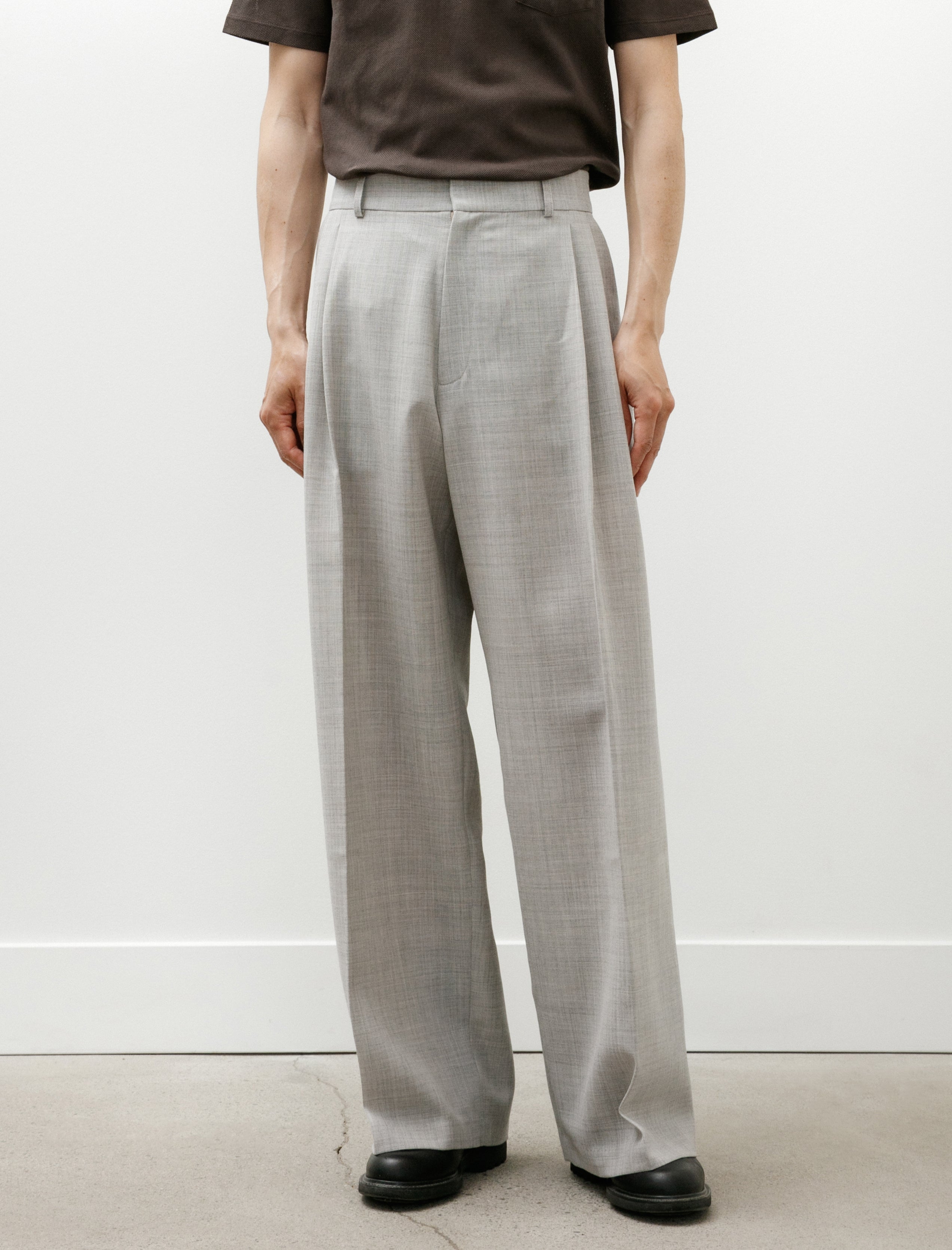 Cecile Tulkens Trouser 4 Wide Pleat Natural Beige