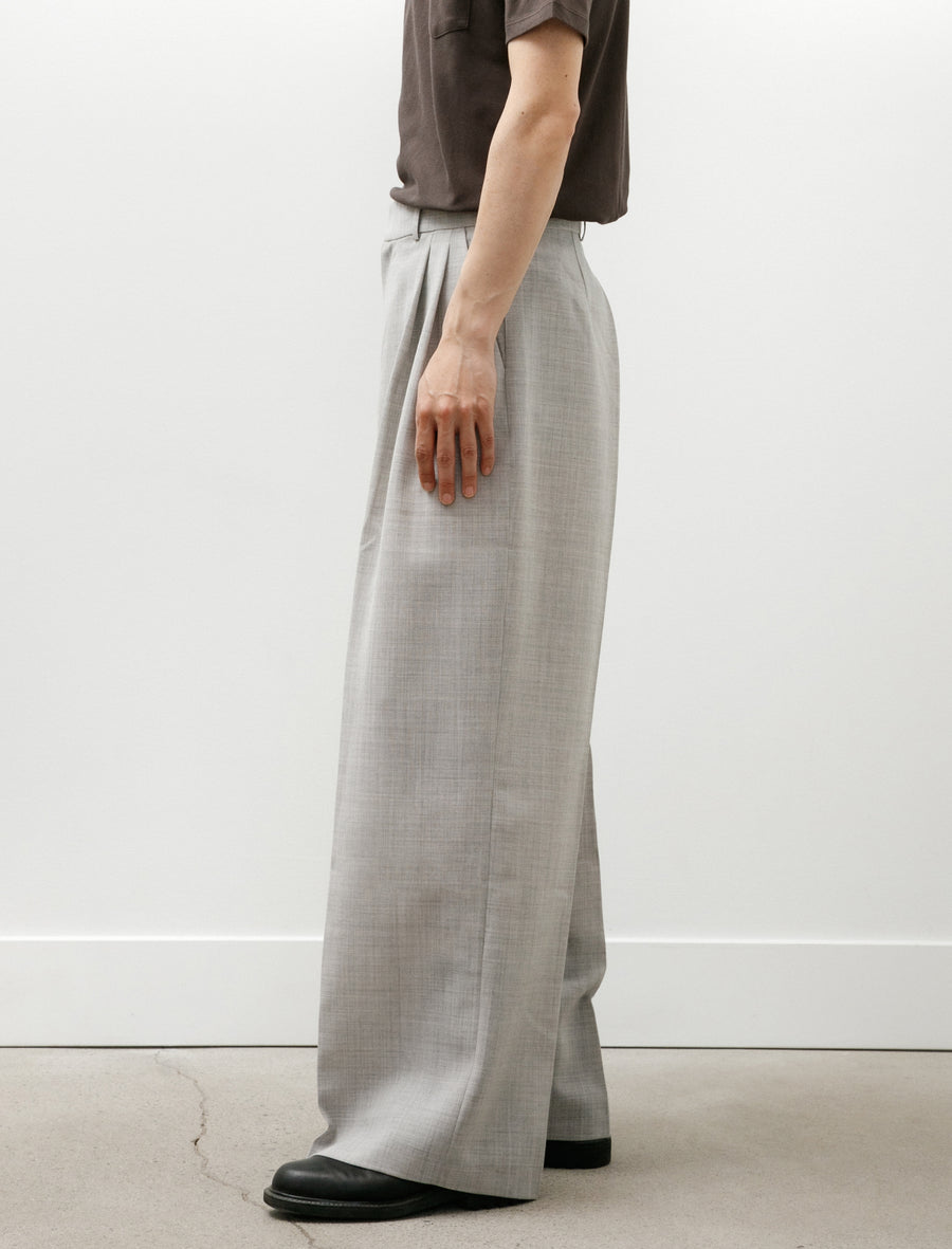 Trouser 4 Wide Pleat Natural Beige - Image 6