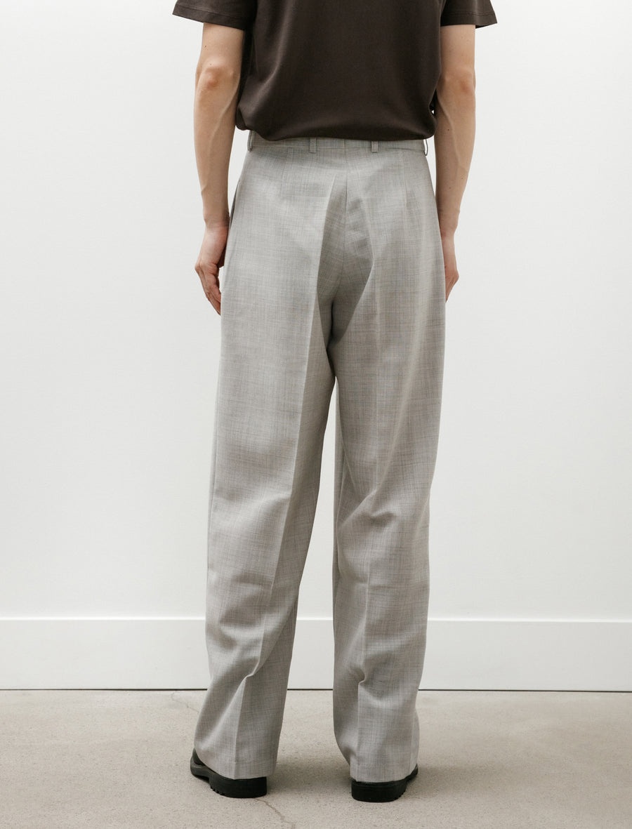 Trouser 4 Wide Pleat Natural Beige - Image 5