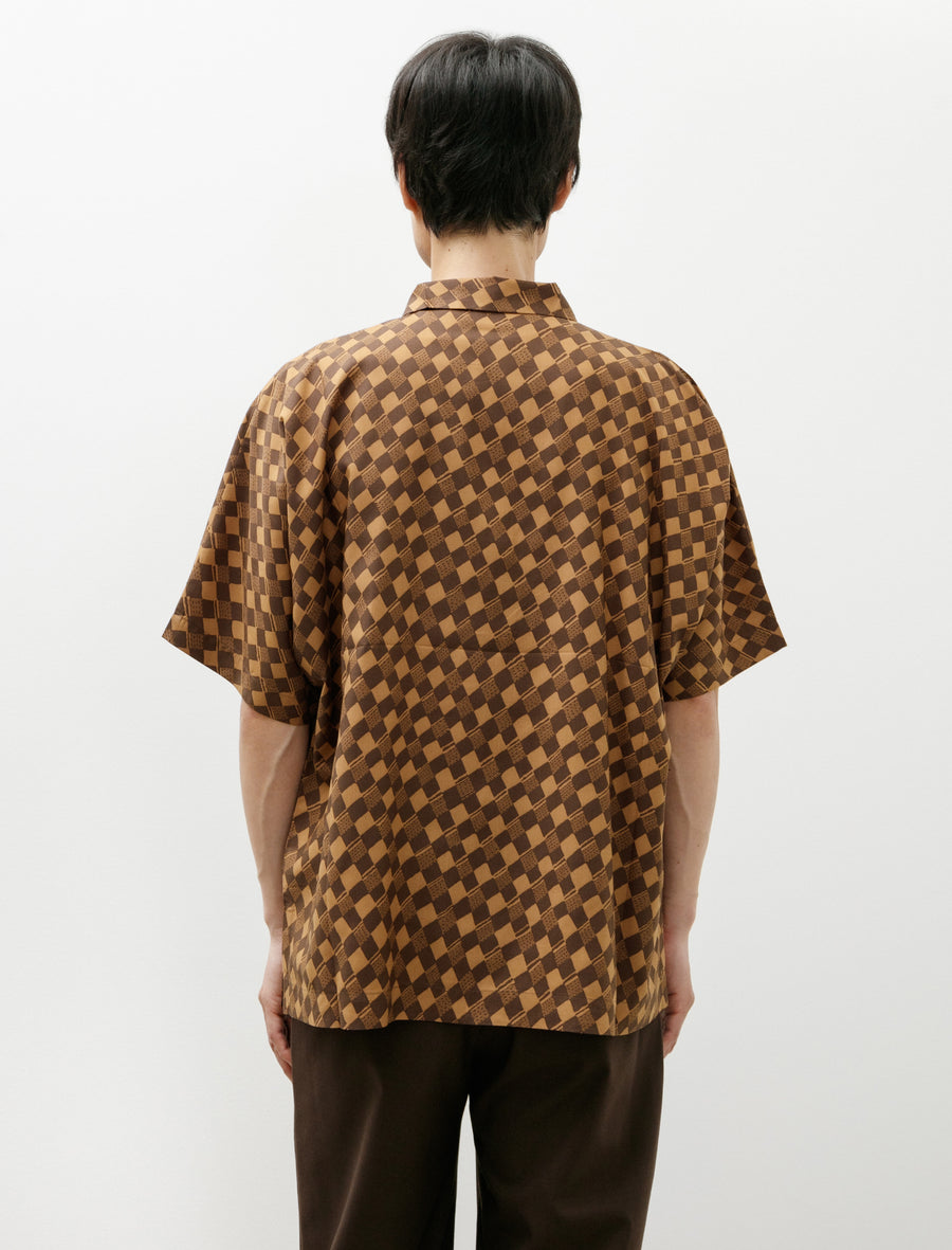 Tie Pattern Shirt Dark Brown - Image 4