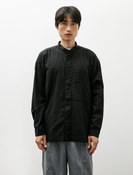 Issey Miyake Double Face Cotton Shirt Black – Neighbour