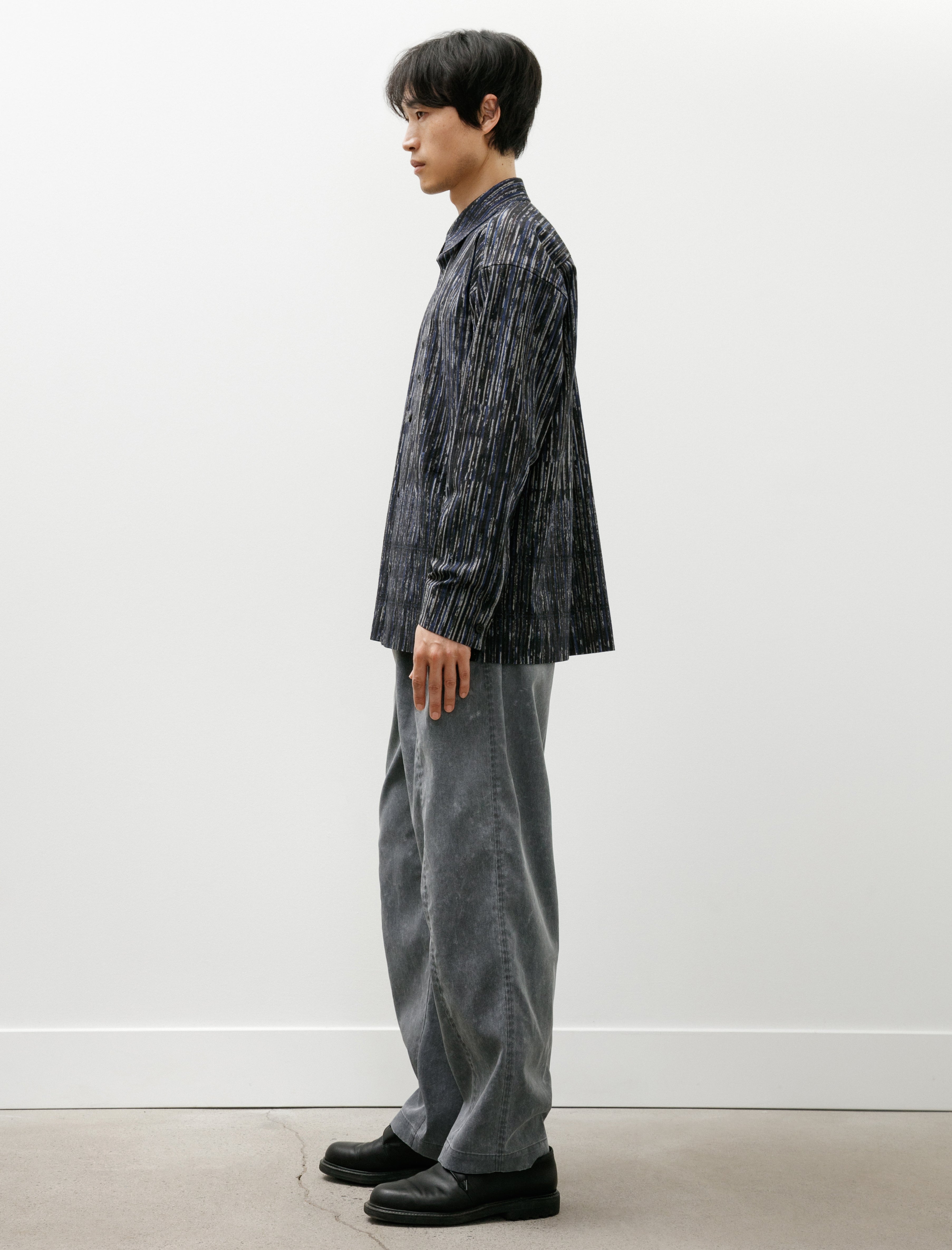 IM Mens Curviness Shirt Pigment Print Charcoal Grey 