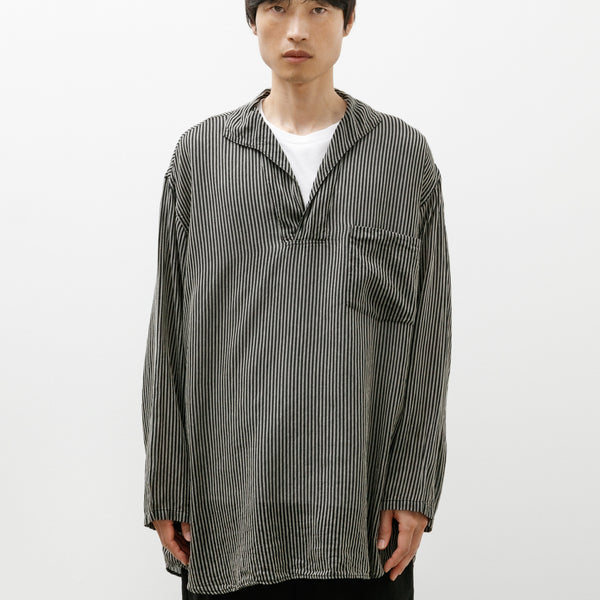 トップス COMOLI STRIPE SKIPPER SHIRT Comoli Skipper Shirt Stripe – Neighbour