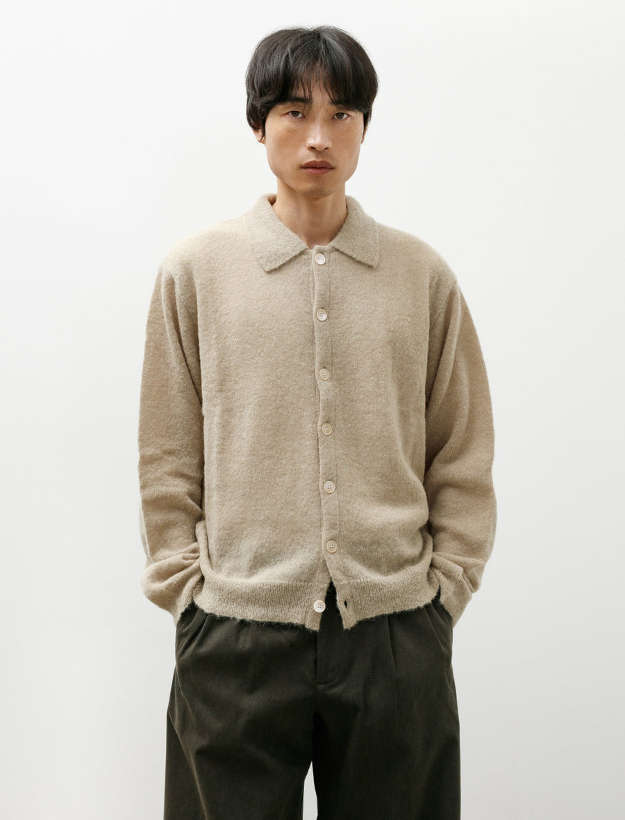 Evening Polo Soft Sage Fuzzy Alpaca - Image 1