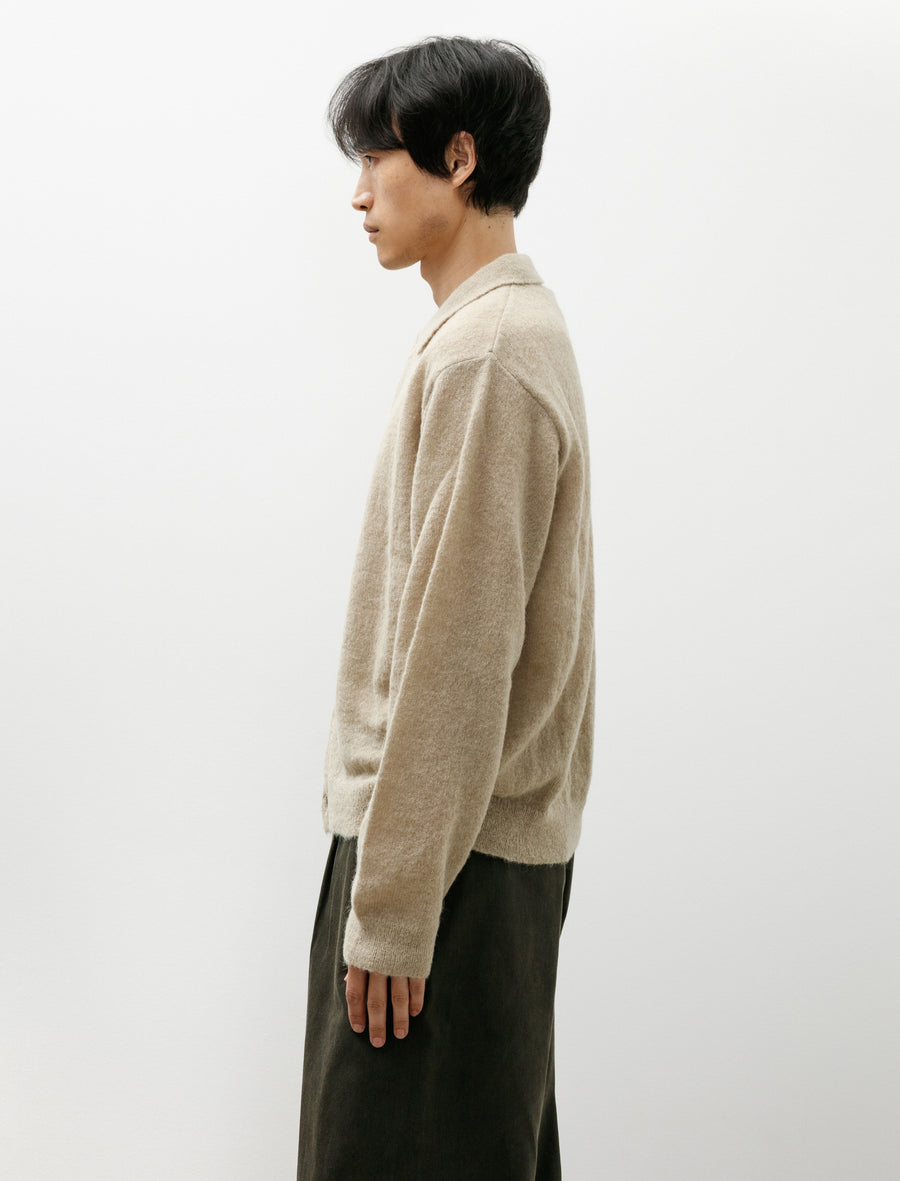 Evening Polo Soft Sage Fuzzy Alpaca - Image 3