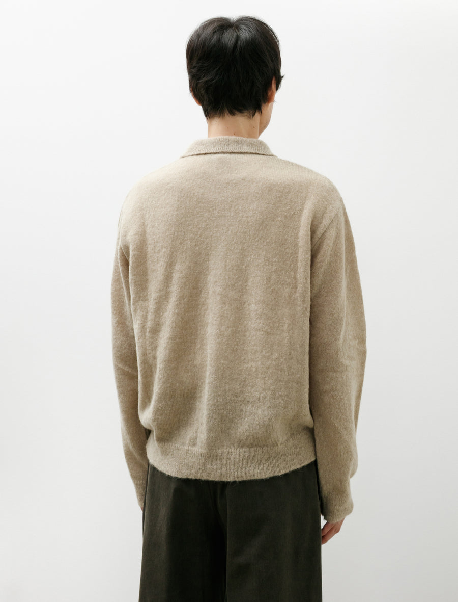 Evening Polo Soft Sage Fuzzy Alpaca - Image 2