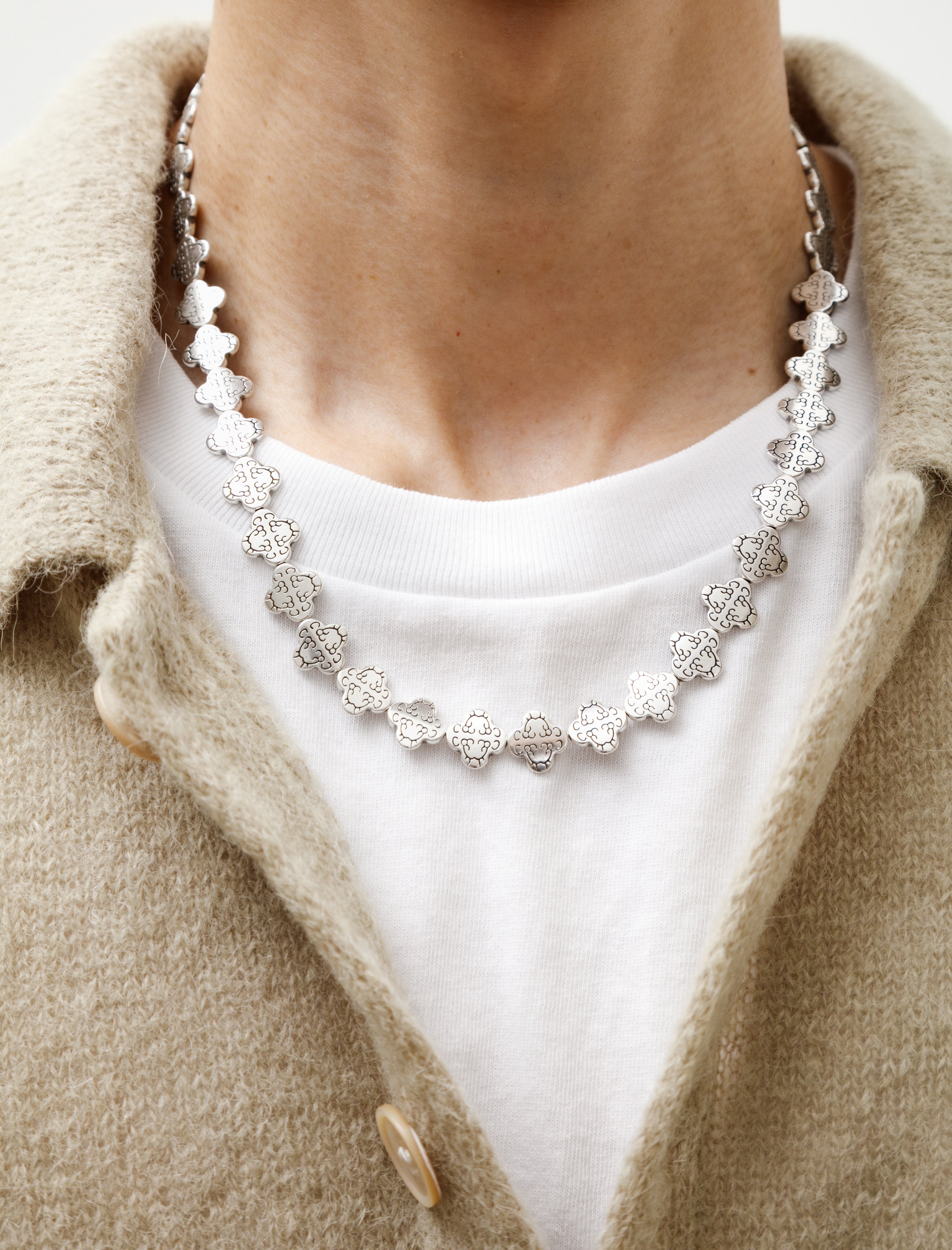 Gottlob Necklace No. 1 Silver Long