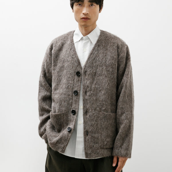 Our Legacy Cardigan Mole Grey Hairy Wool – Neighbour