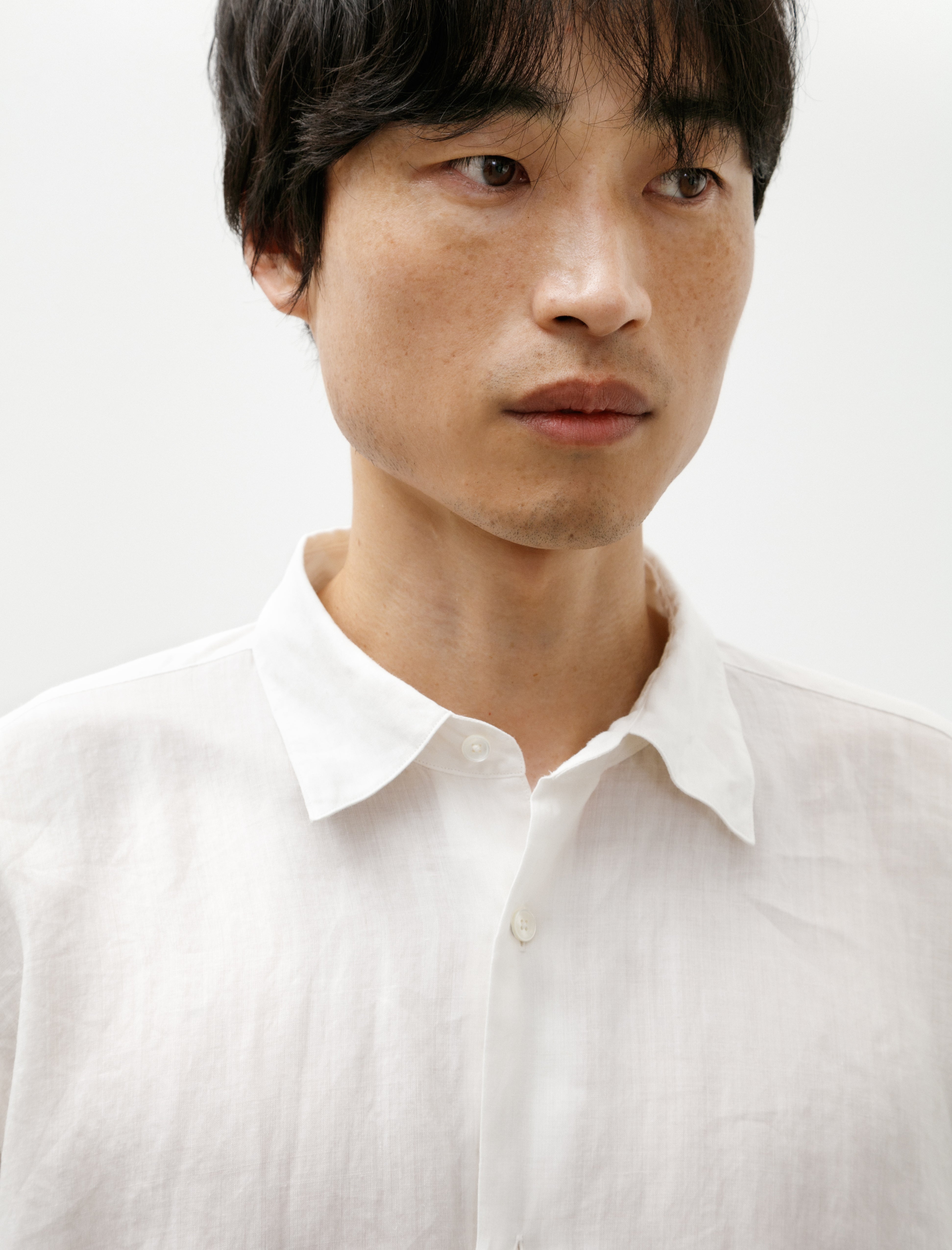 Maatee and Sons Short Point Ramie Shirt Aloe