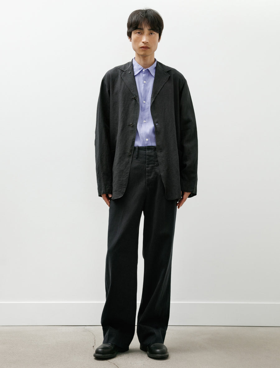 Handkerchief Jacket Vintage Linen Black - Image 7