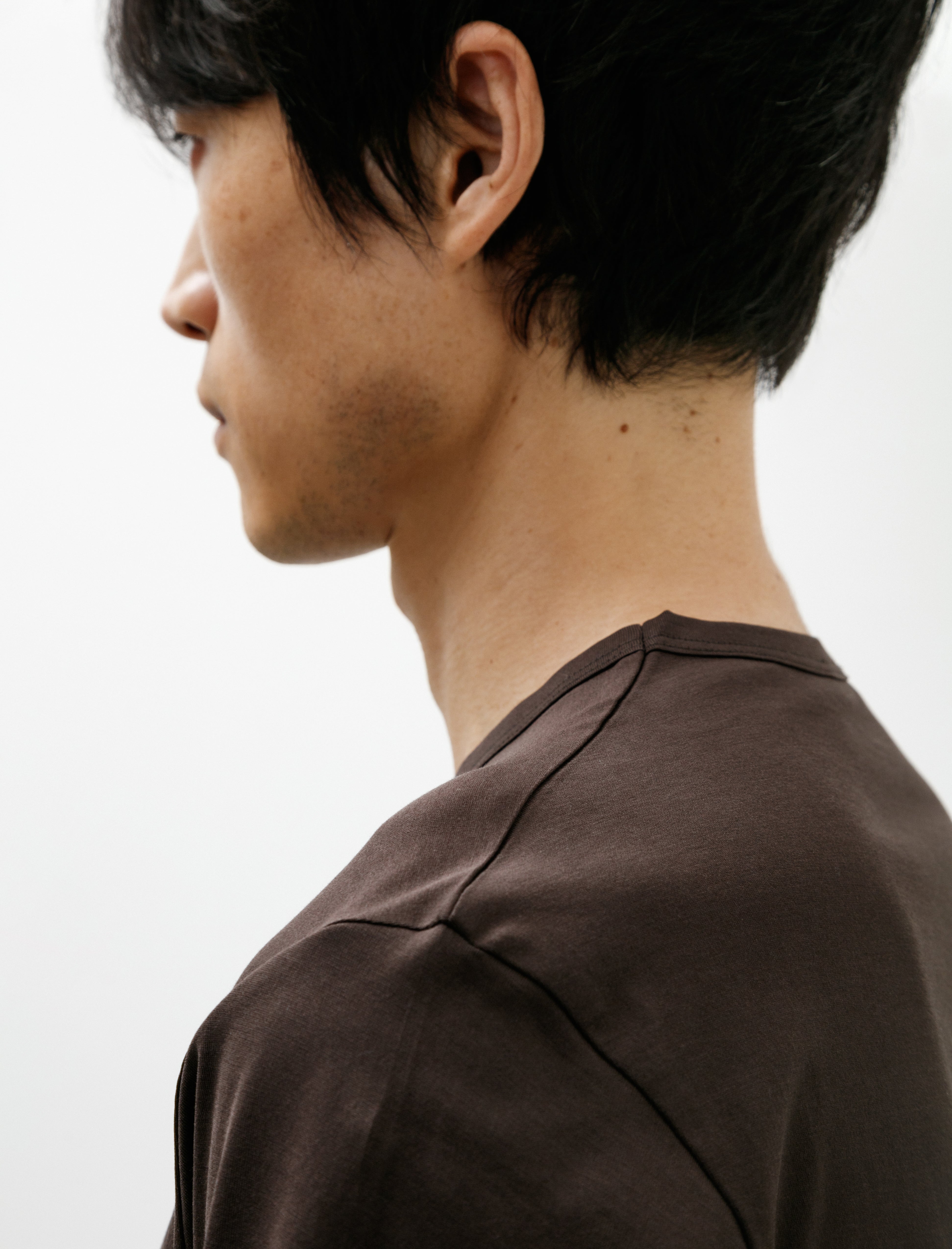 Sunspel SS Classic T-Shirt Dark Chocolate
