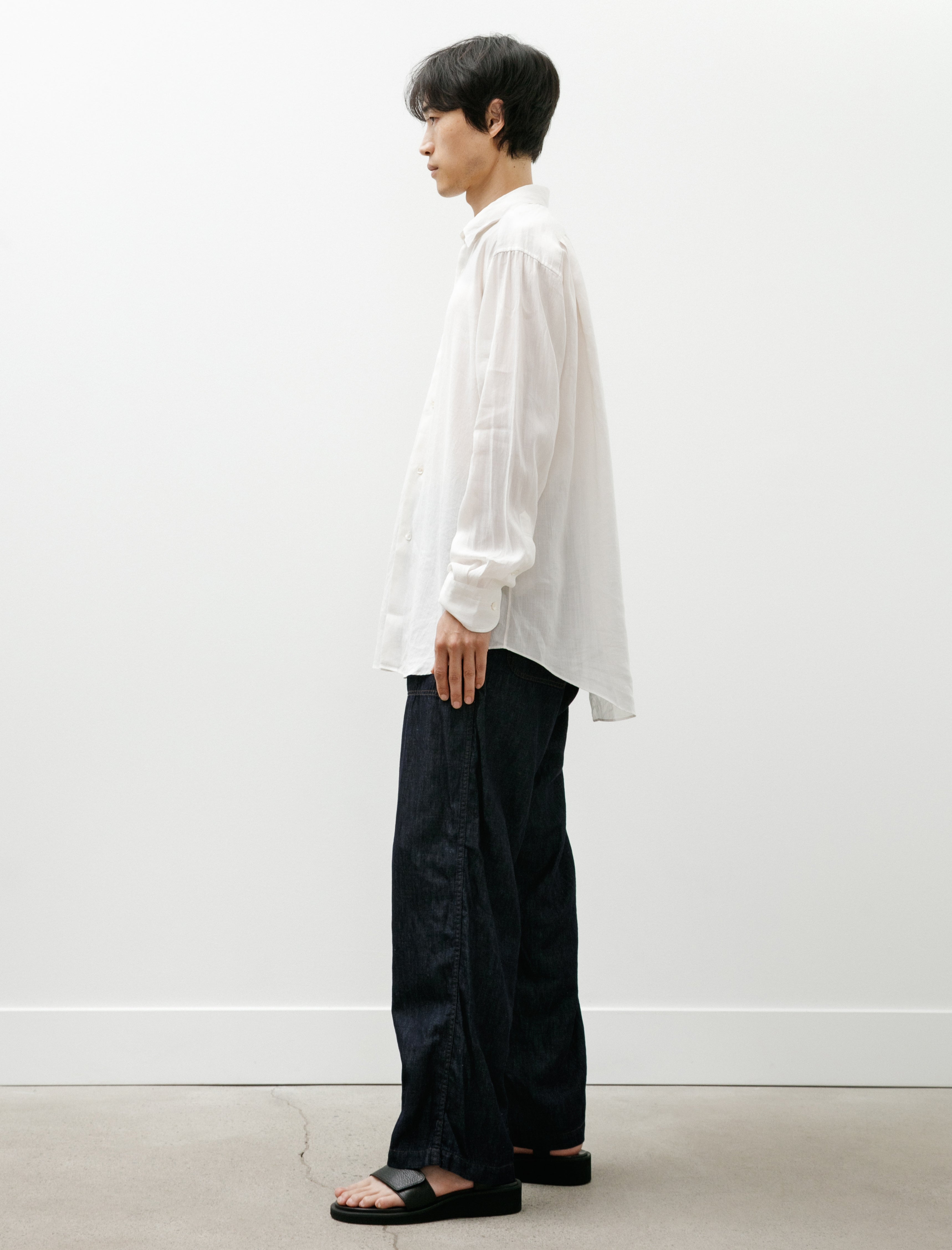 Maatee and Sons Short Point Ramie Shirt Aloe
